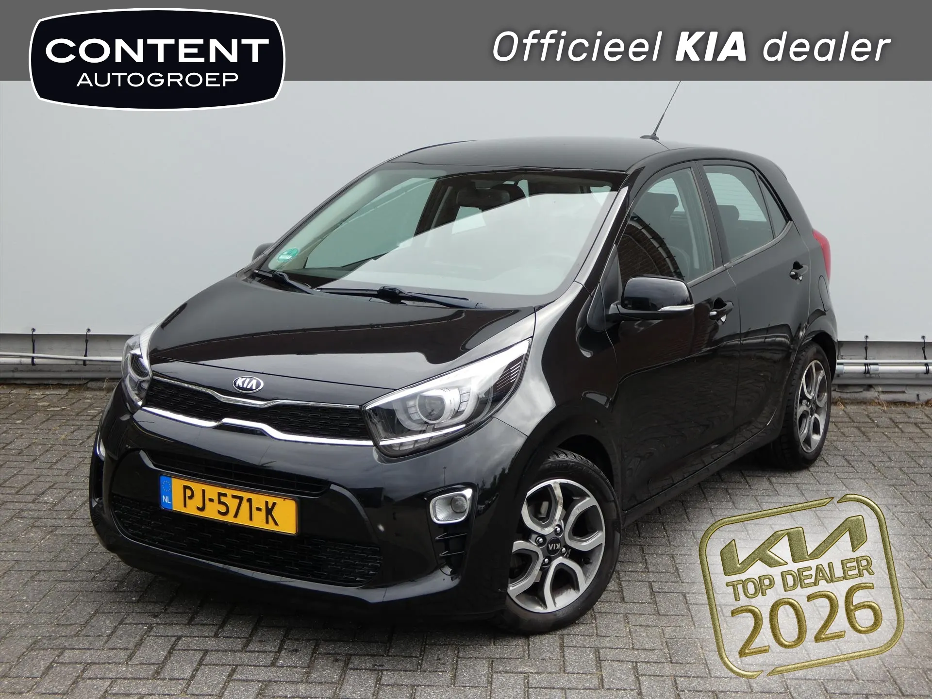 Kia Picanto met kenteken PJ-571-K – vooraanzicht