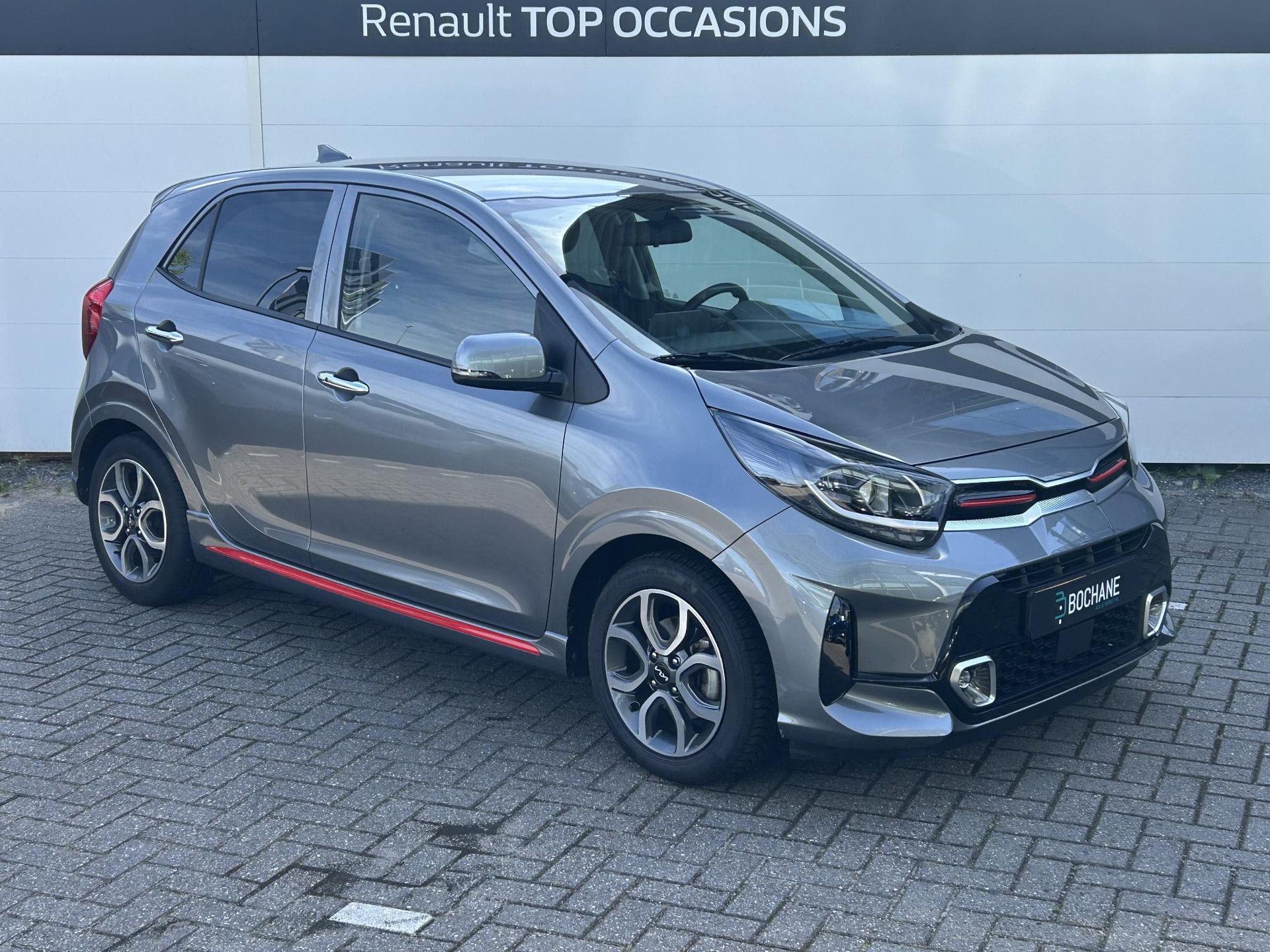 Kia Picanto met kenteken T-428-XS – detailfoto