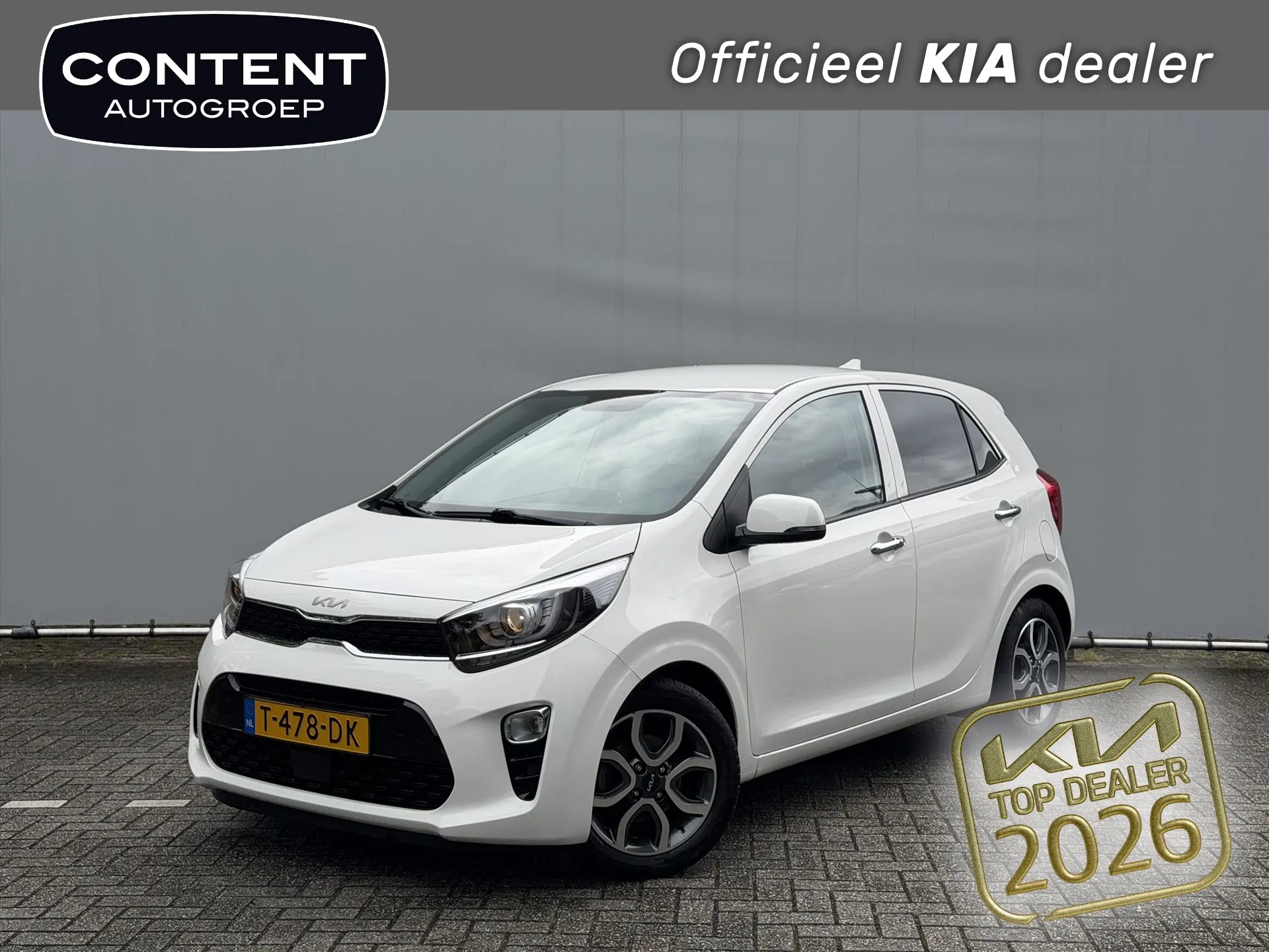 Kia Picanto met kenteken T-478-DK – vooraanzicht