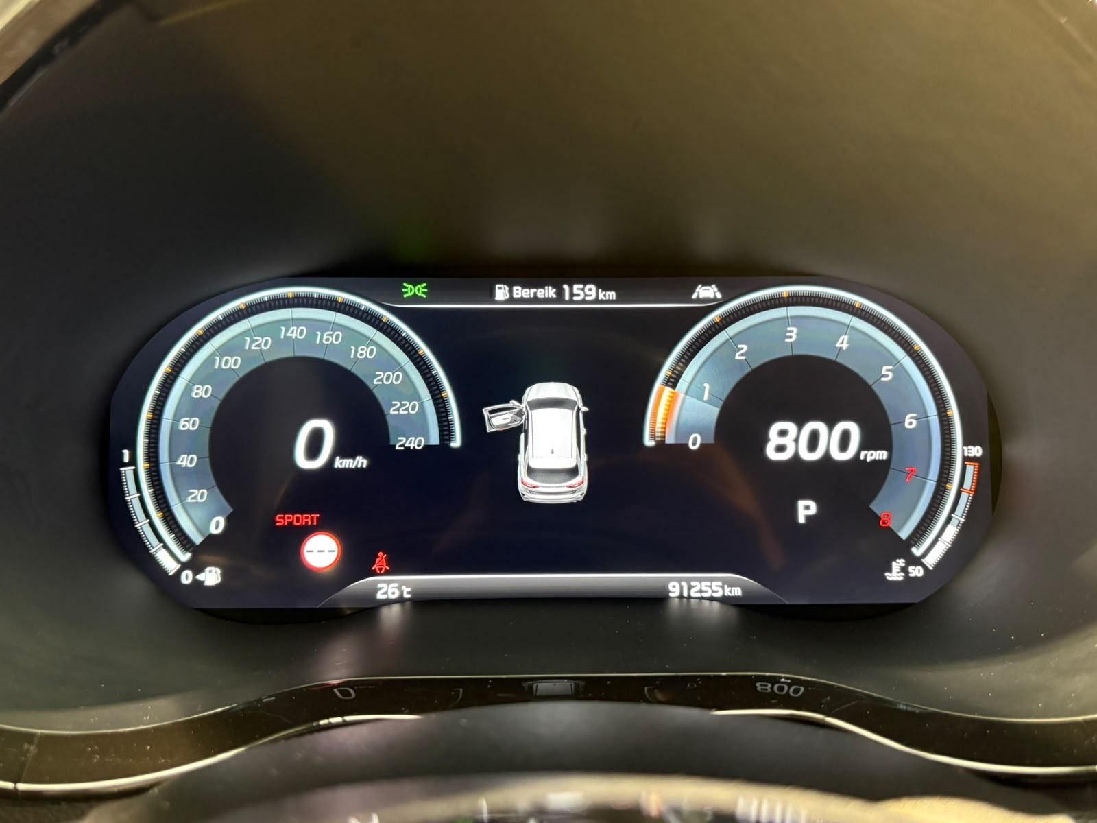 Kia ProCeed met kenteken H-816-TJ – dashboard