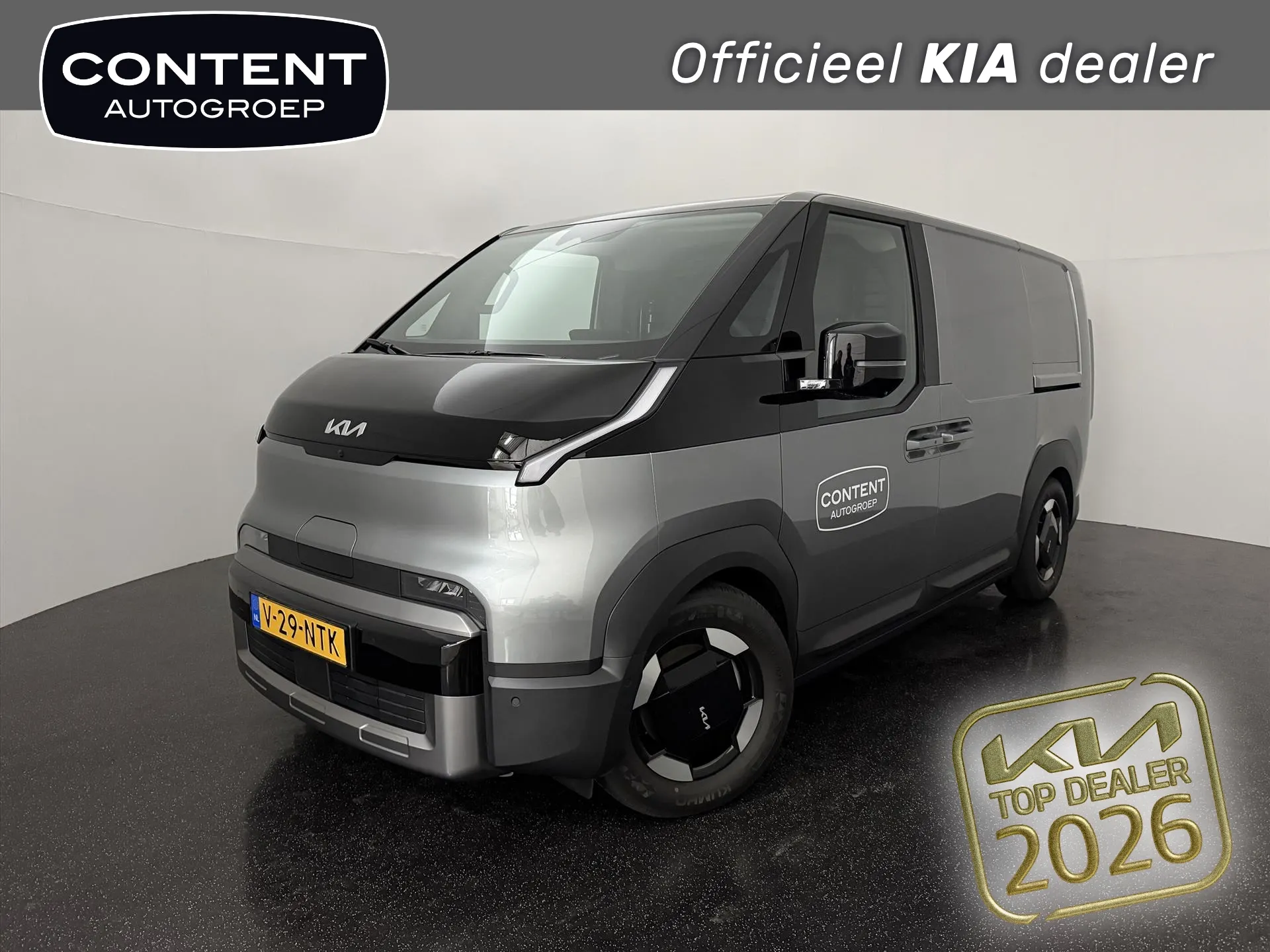 Kia PV5 met kenteken V-29-NTK – vooraanzicht
