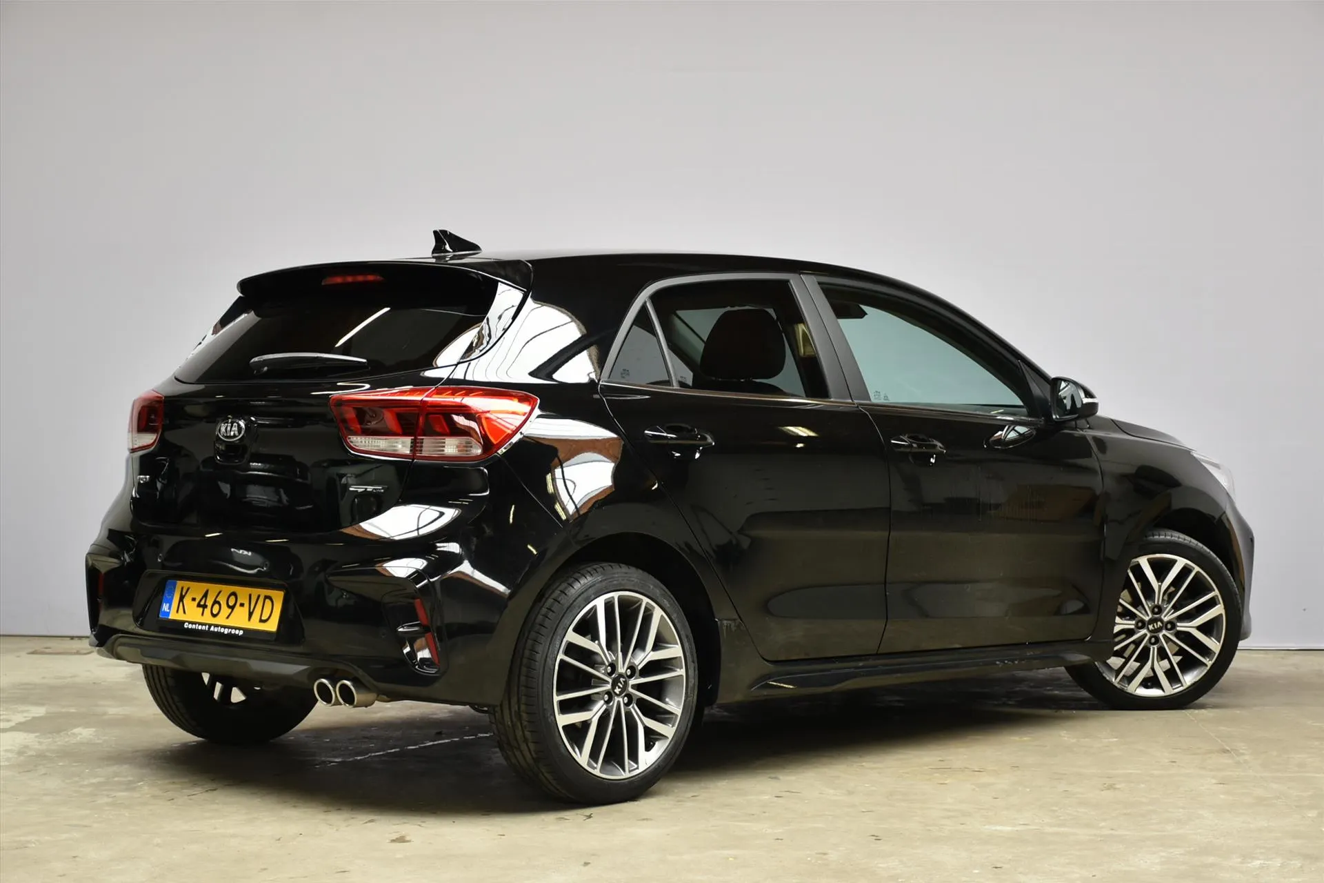 Kia Rio met kenteken K-469-VD – detailfoto