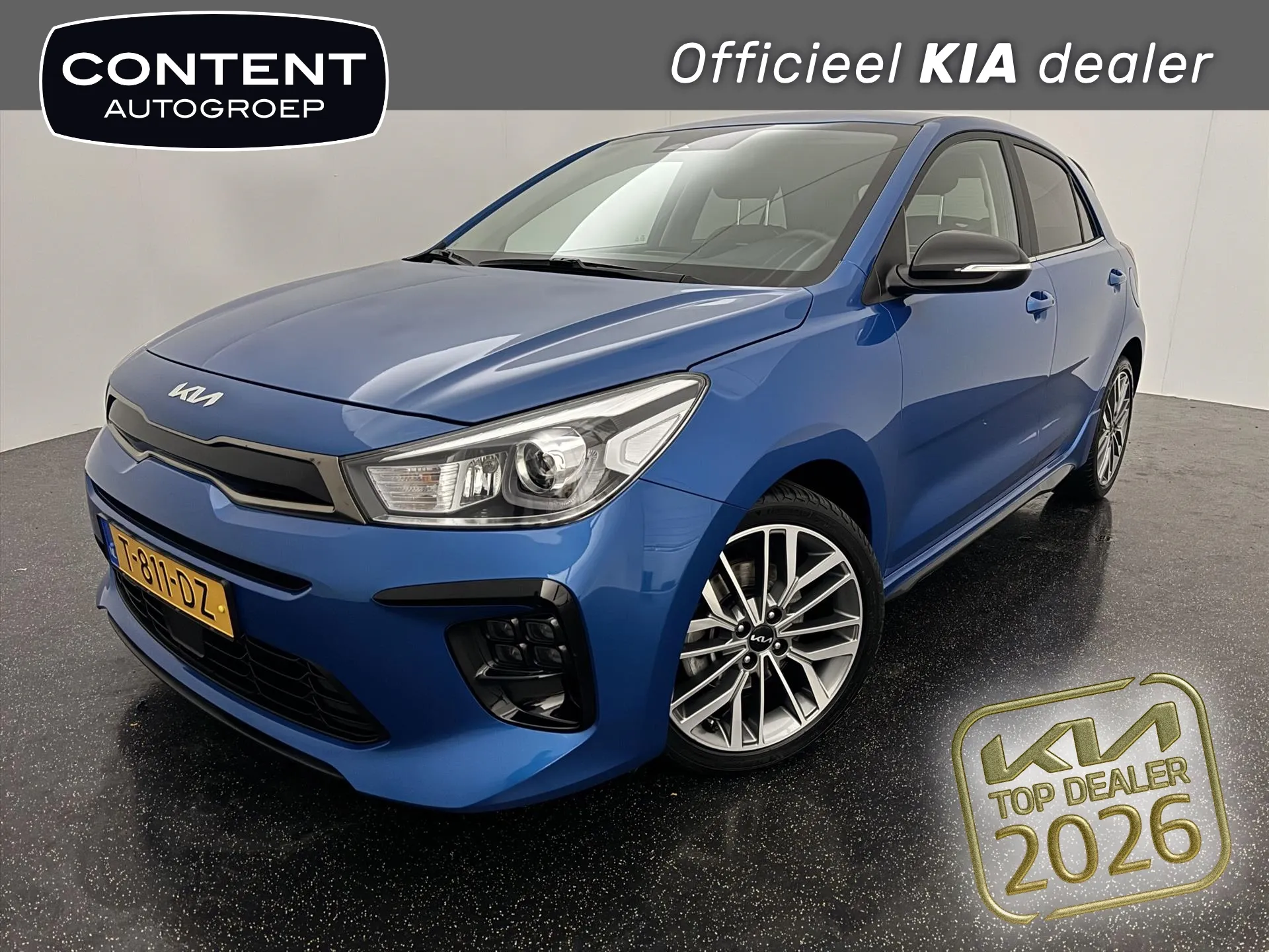 Kia Rio met kenteken T-811-DZ – vooraanzicht