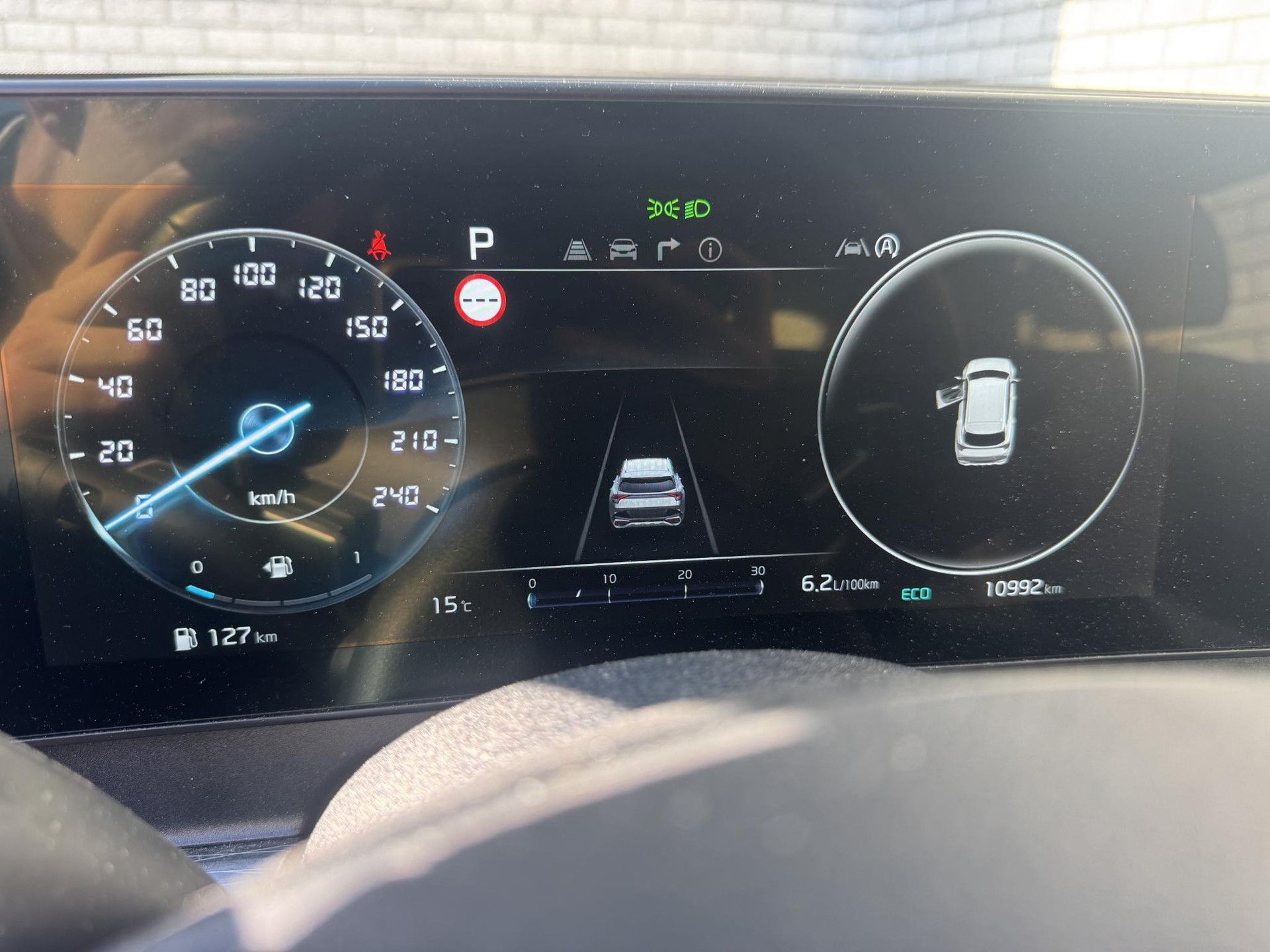 Kia Sportage met kenteken HGG-93-N – dashboard
