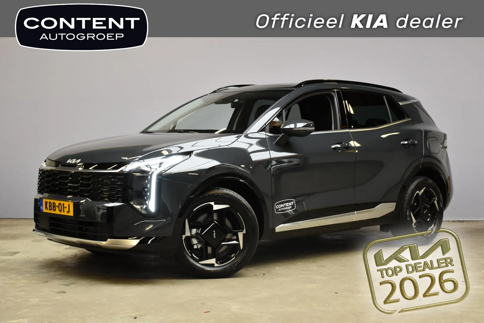 Kia Sportage met kenteken KBB-01-J – vooraanzicht