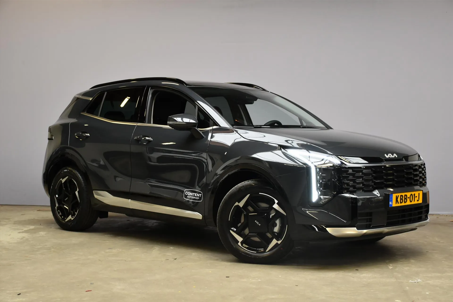 Kia Sportage met kenteken KBB-01-J – dashboard