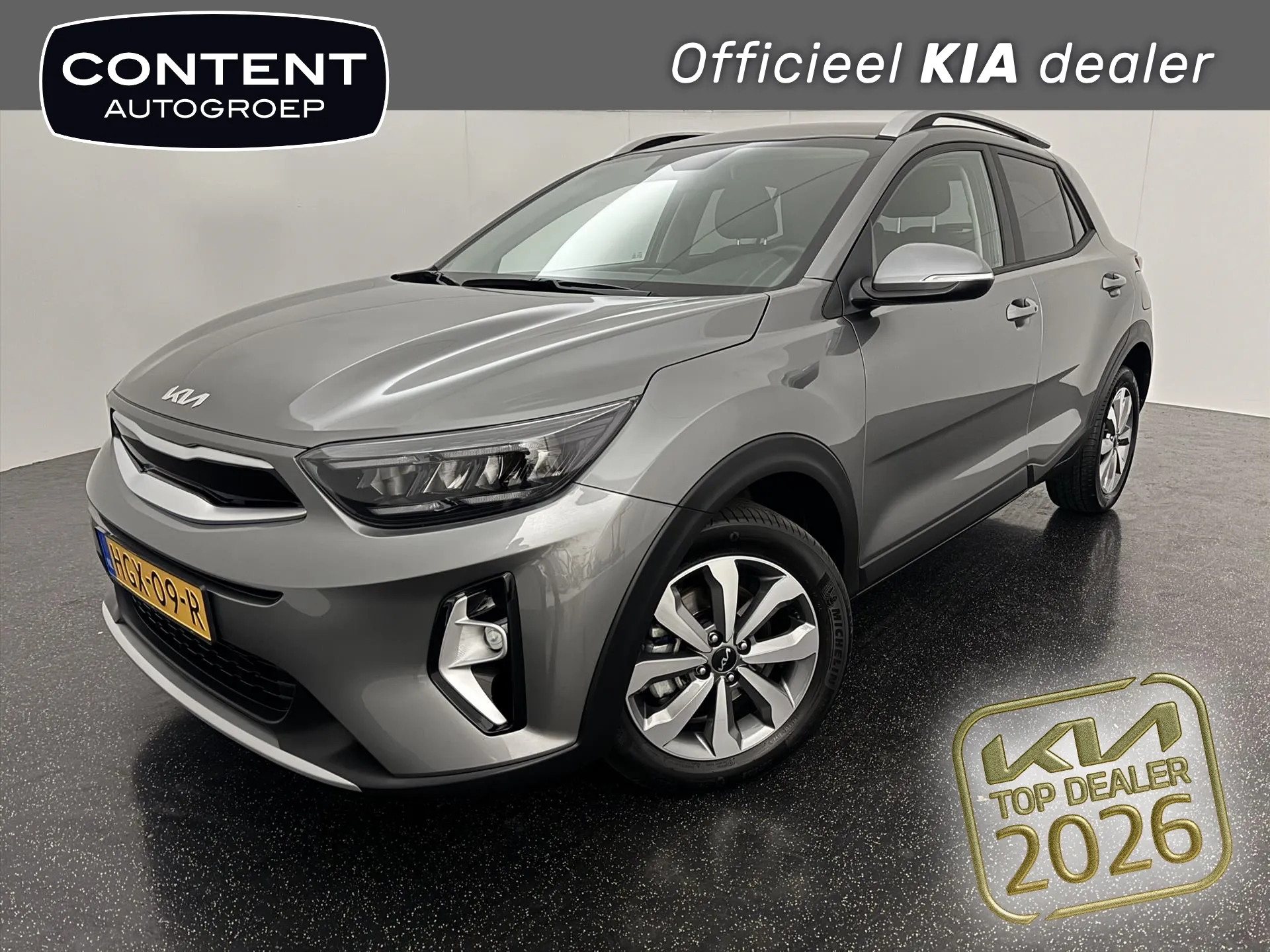 Kia Stonic met kenteken HGX-09-R – vooraanzicht