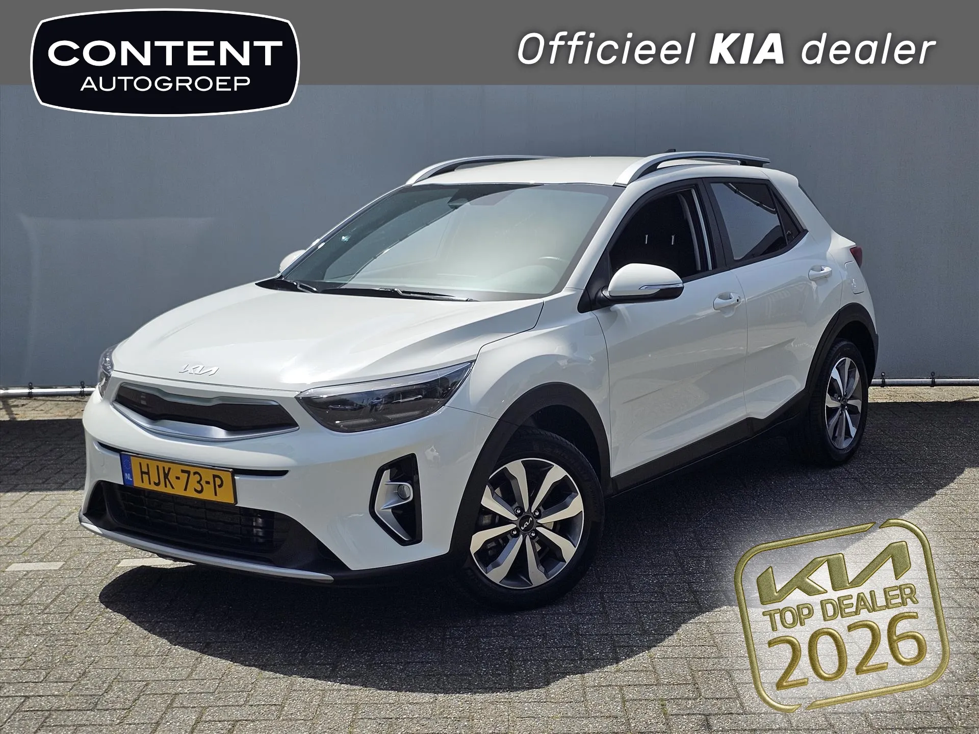 Kia Stonic met kenteken HJK-73-P – vooraanzicht