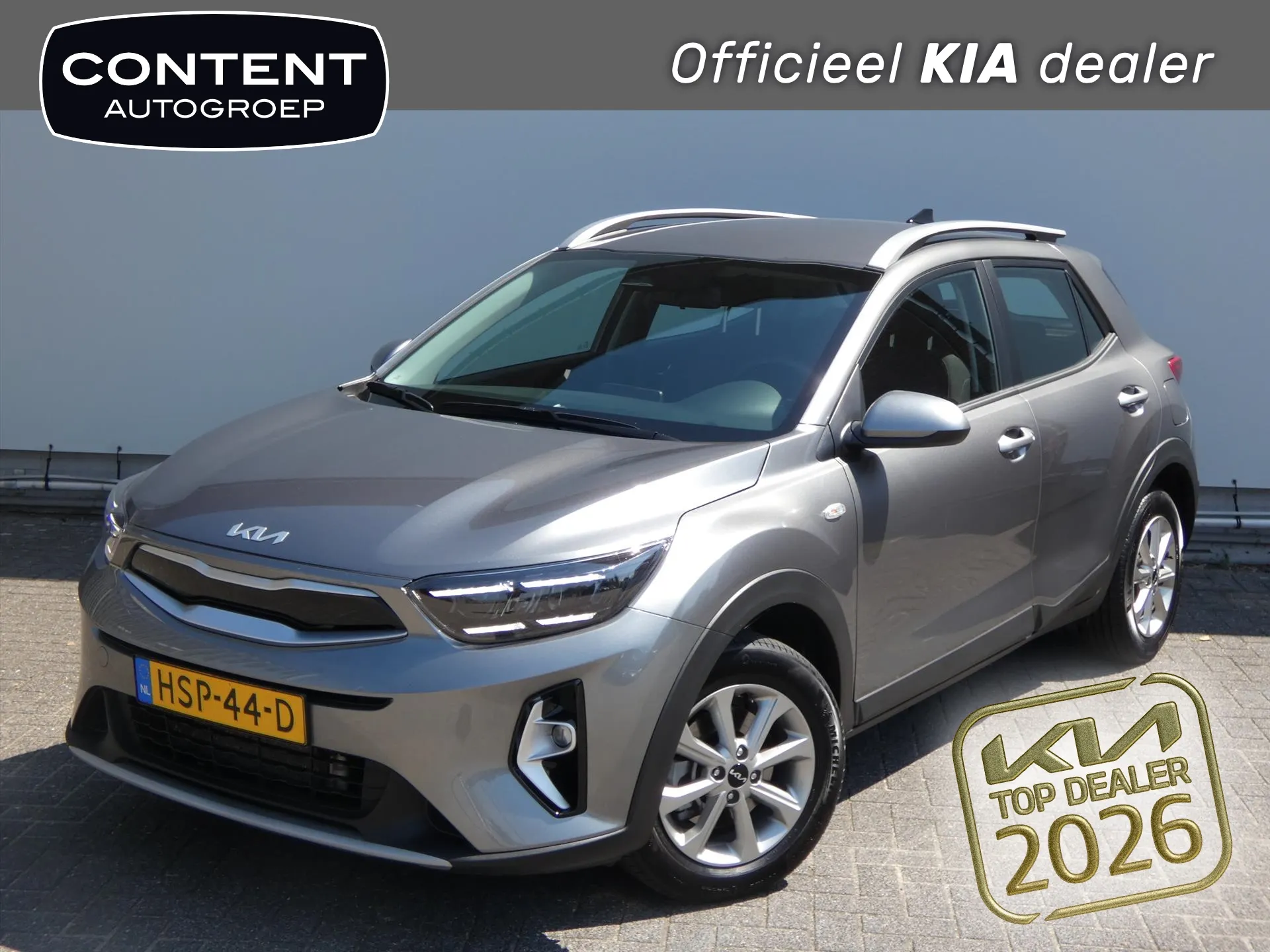 Kia Stonic met kenteken HSP-44-D – vooraanzicht