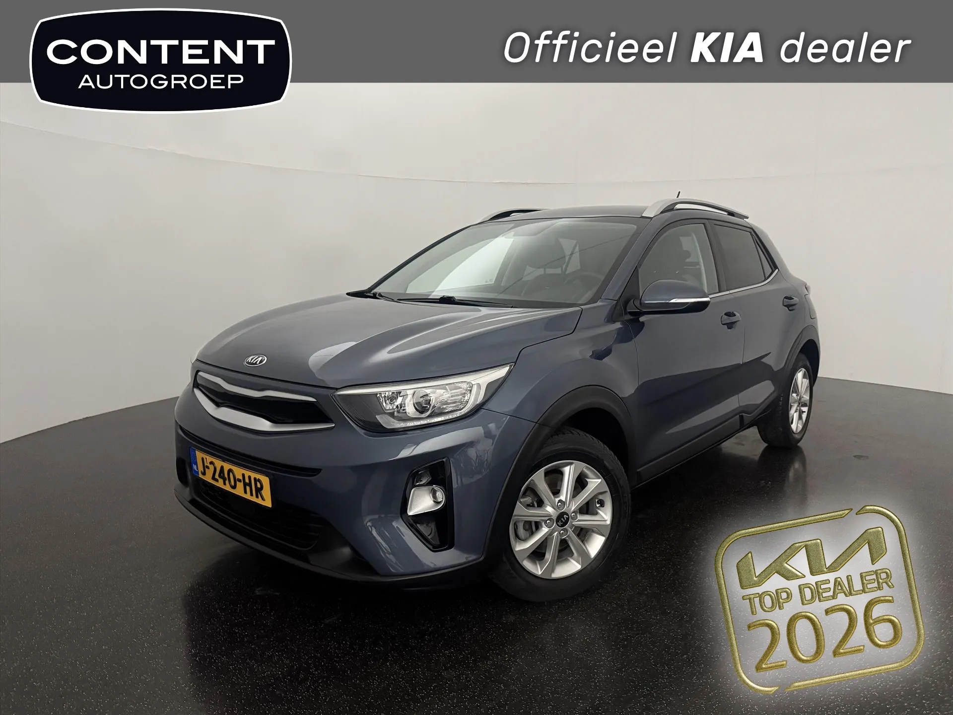 Kia Stonic met kenteken J-240-HR – vooraanzicht
