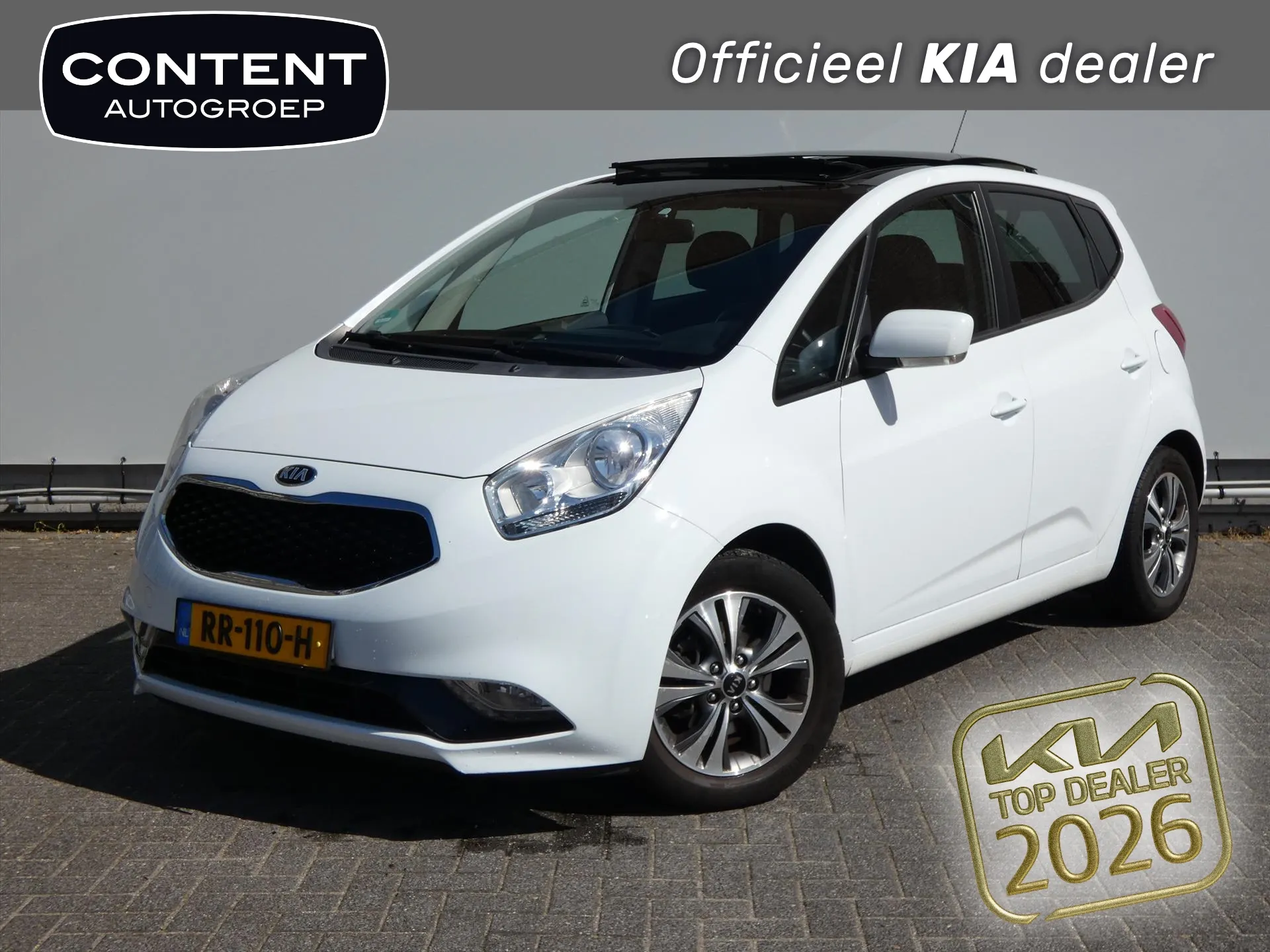 Kia Venga met kenteken RR-110-H – vooraanzicht
