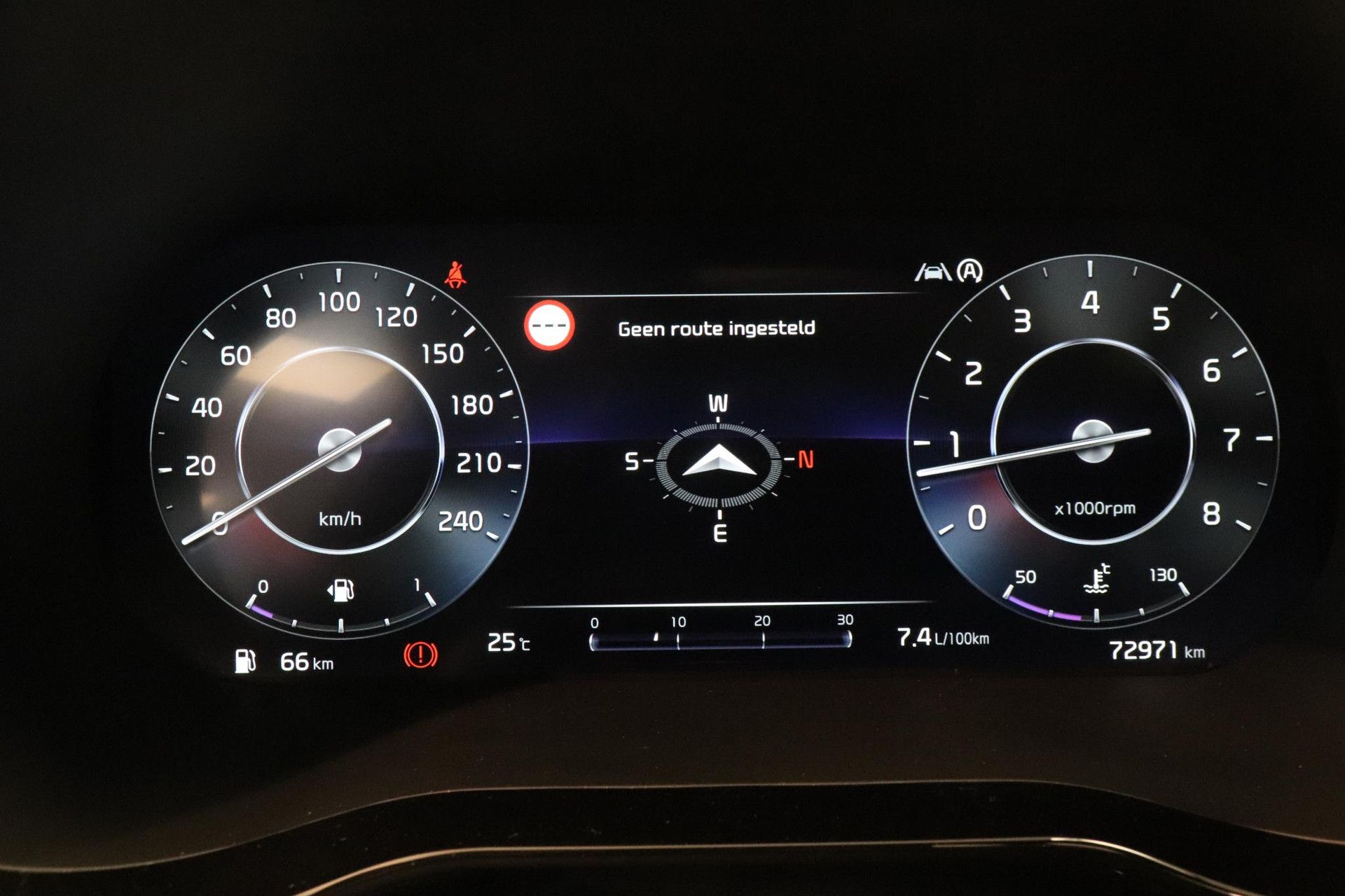 Kia Xceed met kenteken HBD-46-F – dashboard