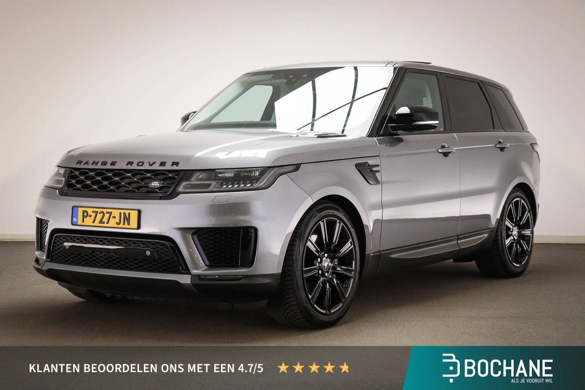 Land Rover RoverRangeRoverSport met kenteken P-727-JN – vooraanzicht