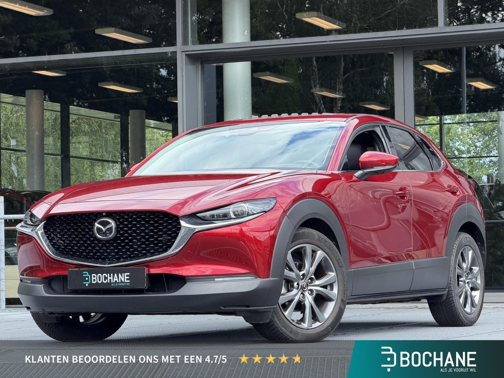 Mazda CX-30 met kenteken J-978-BF – vooraanzicht