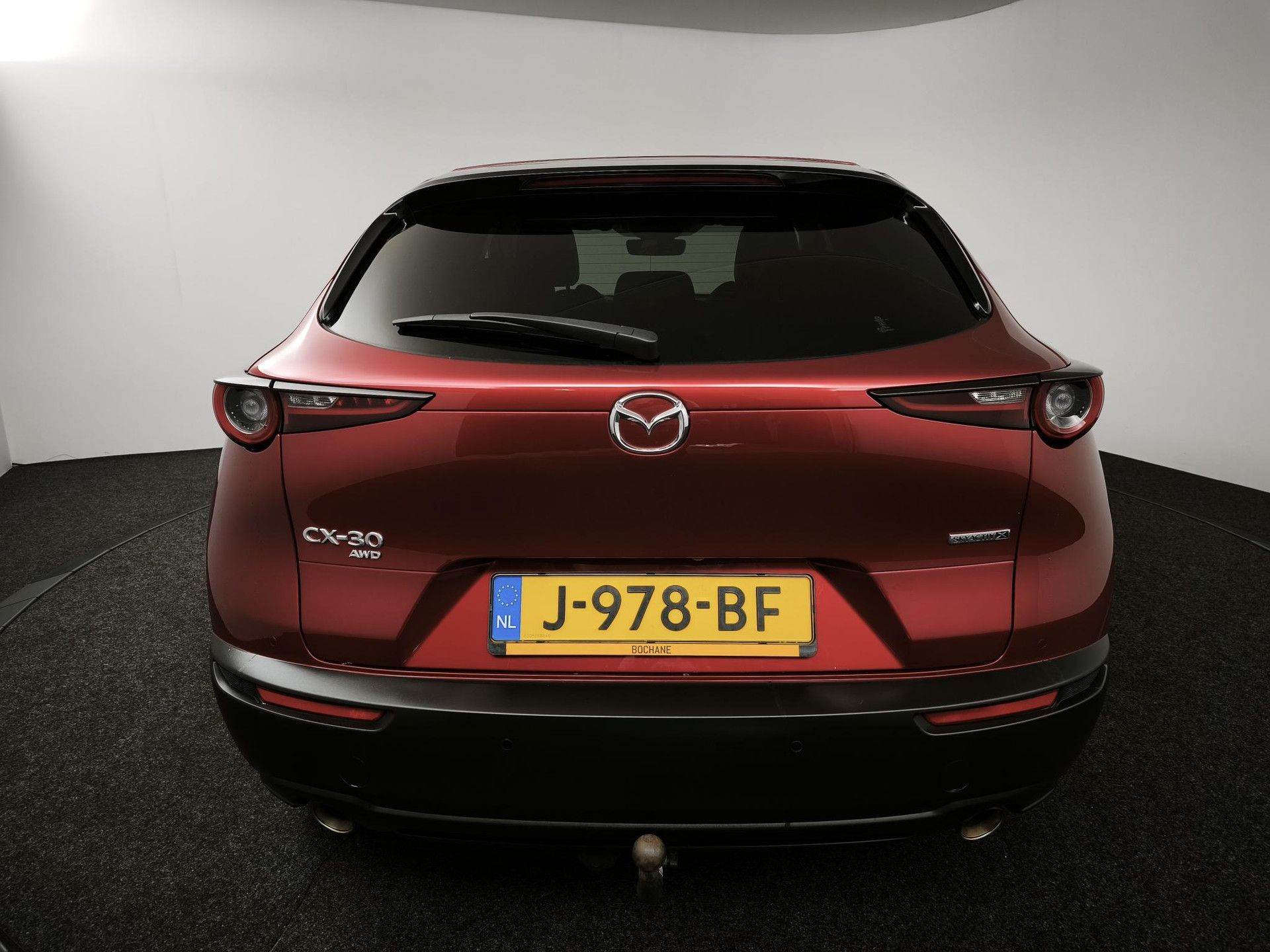 Mazda CX-30 met kenteken J-978-BF – interieur
