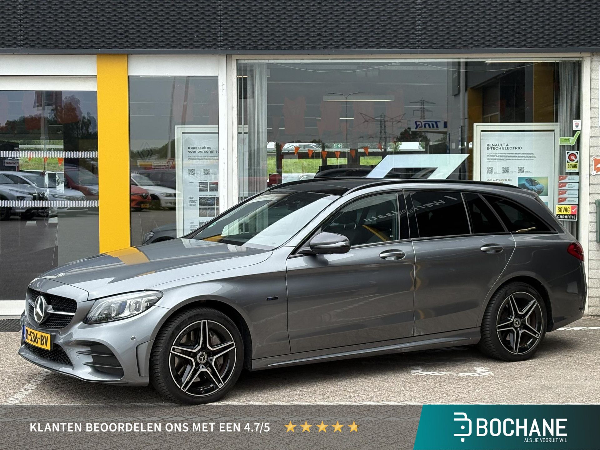 Mercedes-Benz C-Klasse met kenteken K-536-BV – vooraanzicht