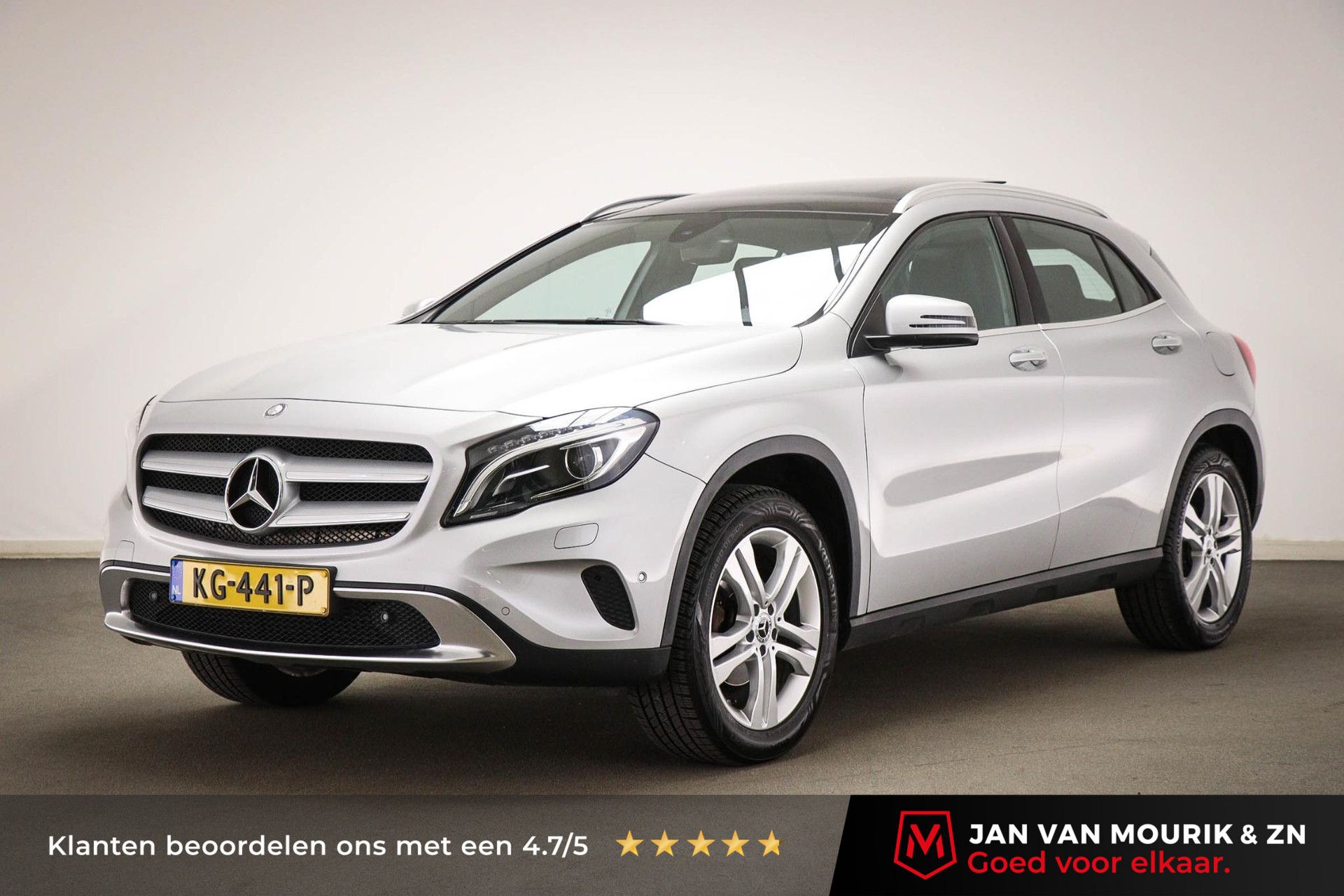 Mercedes-Benz GLA met kenteken KG-441-P – vooraanzicht