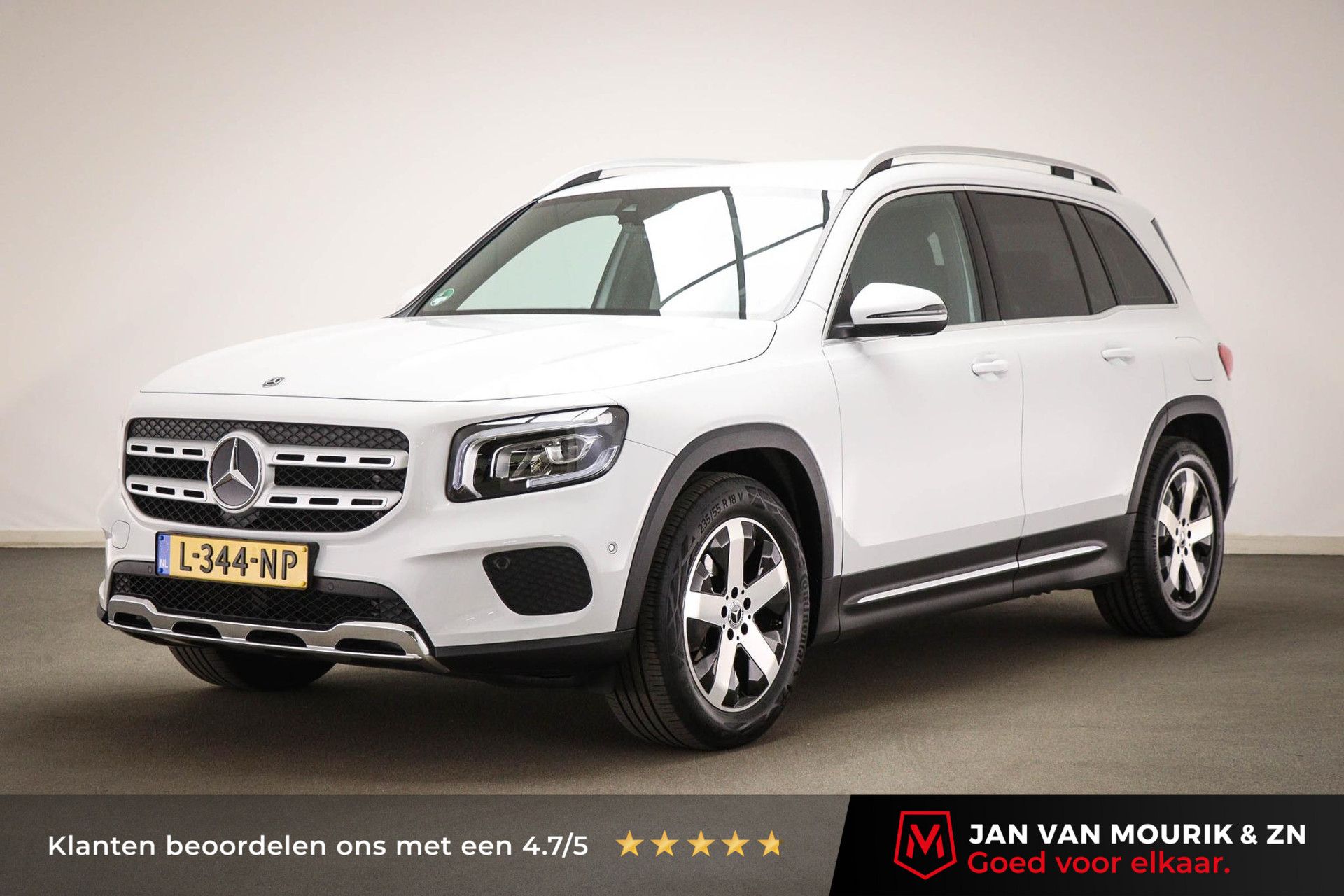 Mercedes-Benz GLB met kenteken L-344-NP – vooraanzicht