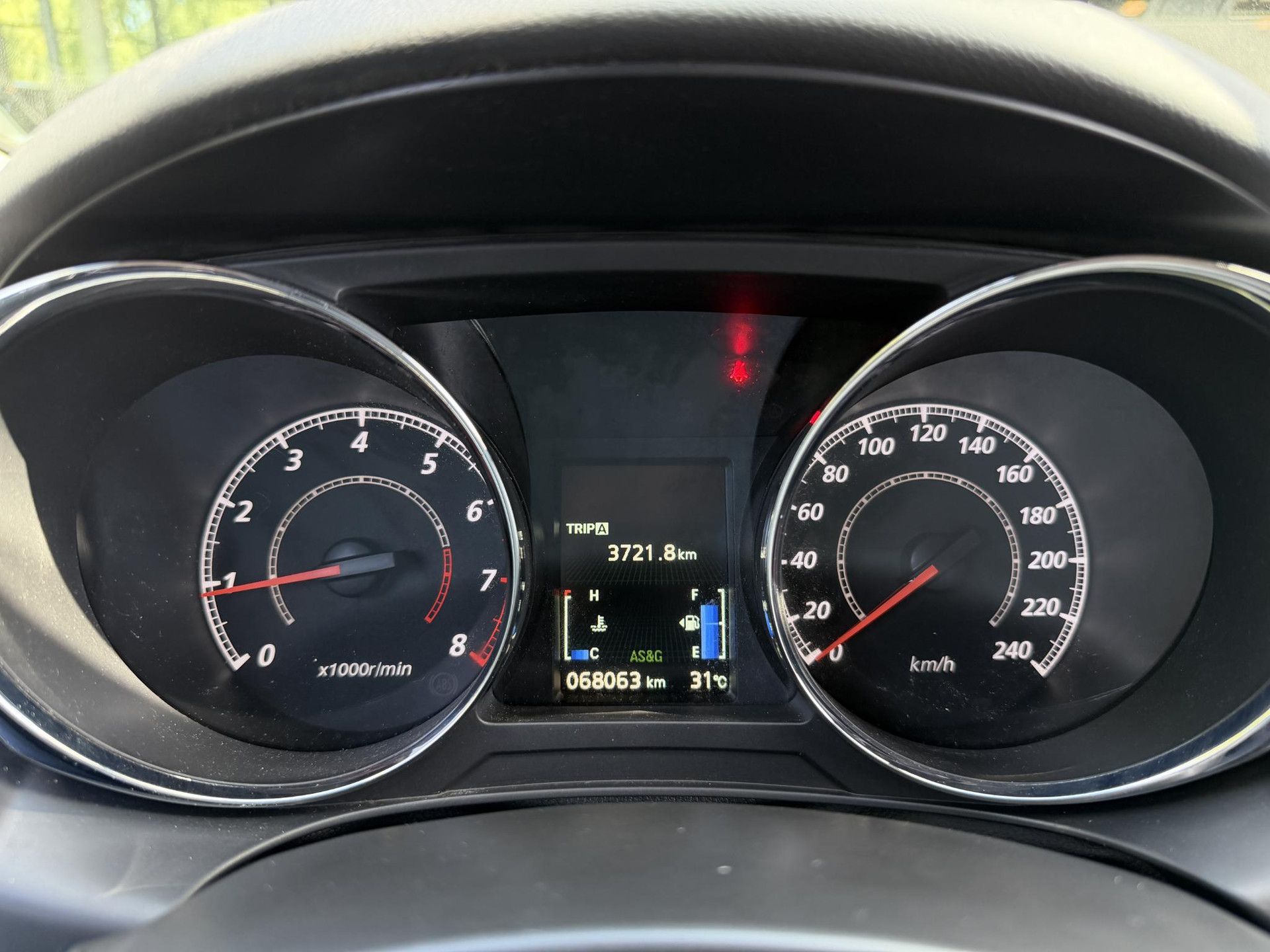 Mitsubishi ASX met kenteken ZK-598-Z – dashboard
