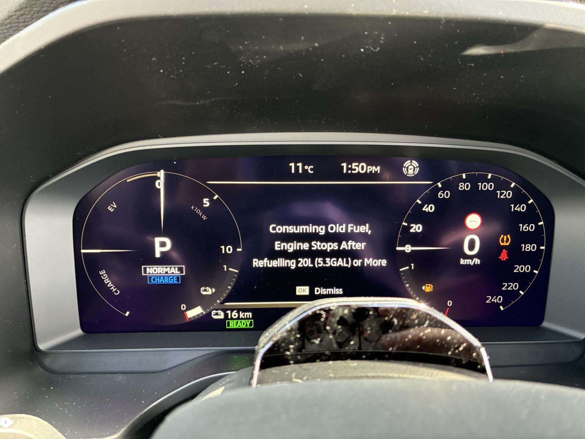 Mitsubishi Outlander – dashboard