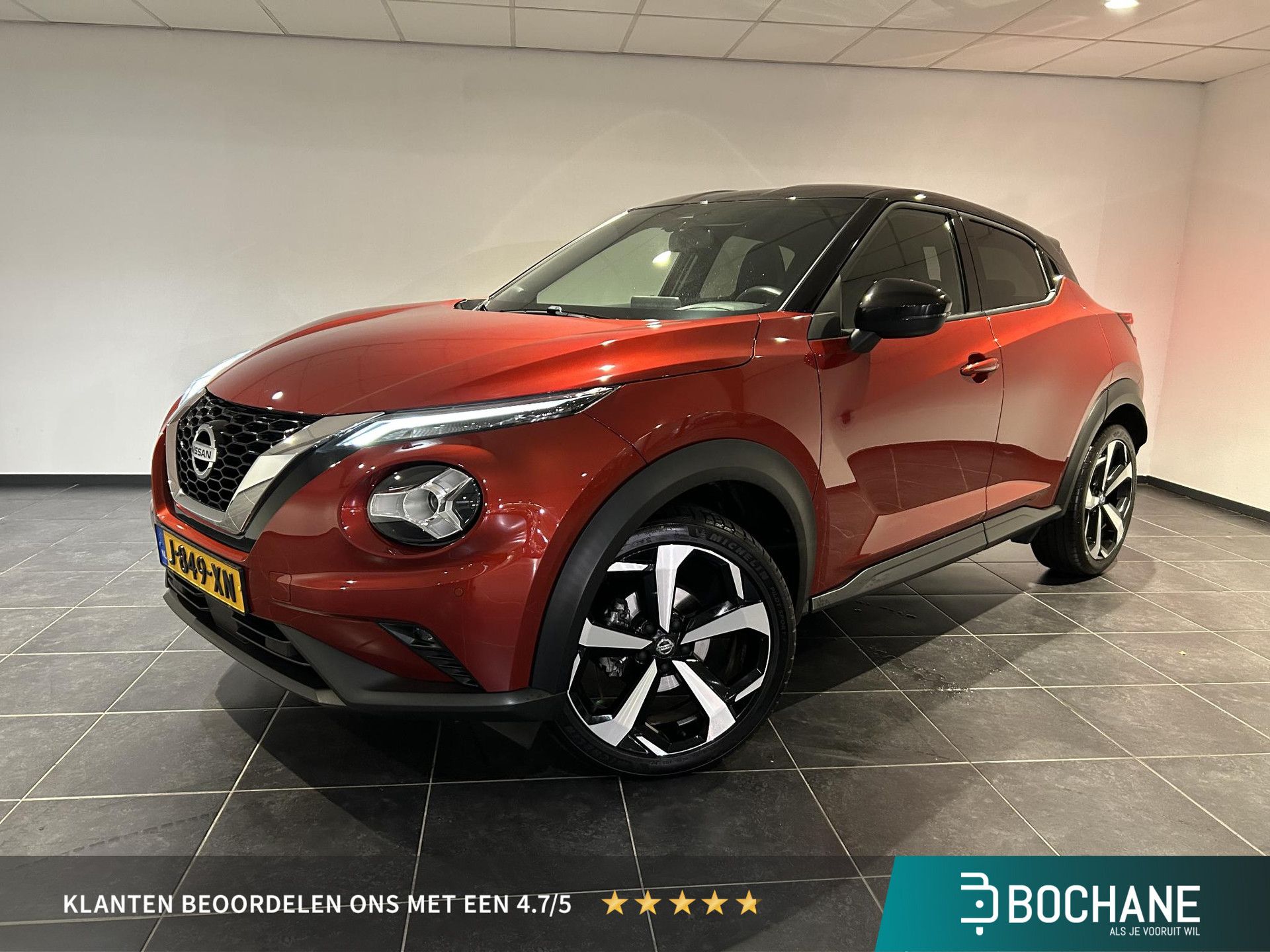 Nissan Juke met kenteken J-849-XN – vooraanzicht