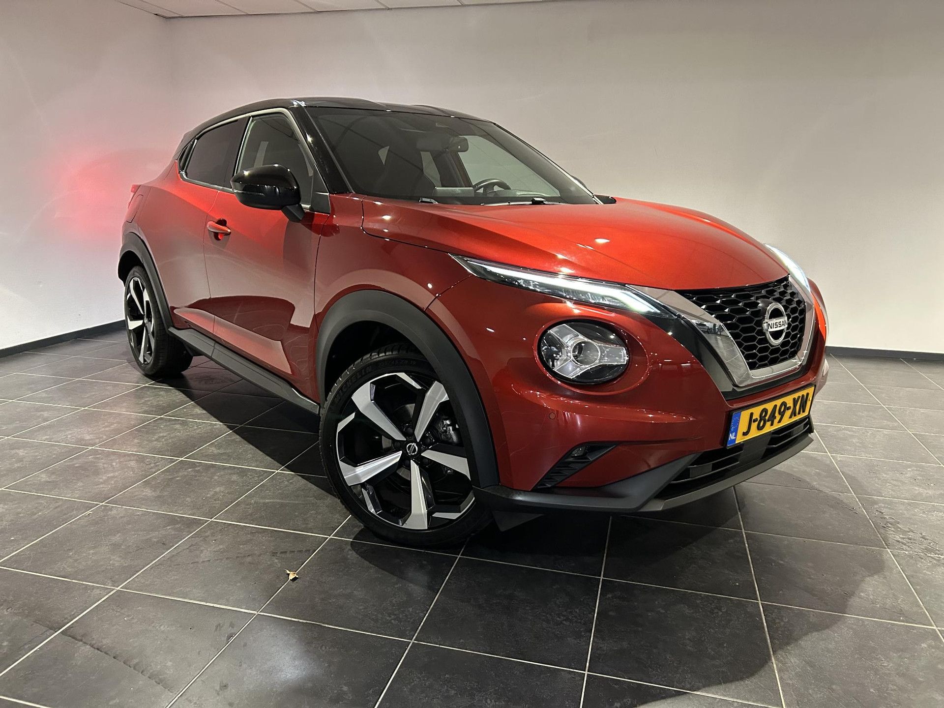 Nissan Juke met kenteken J-849-XN – detailfoto