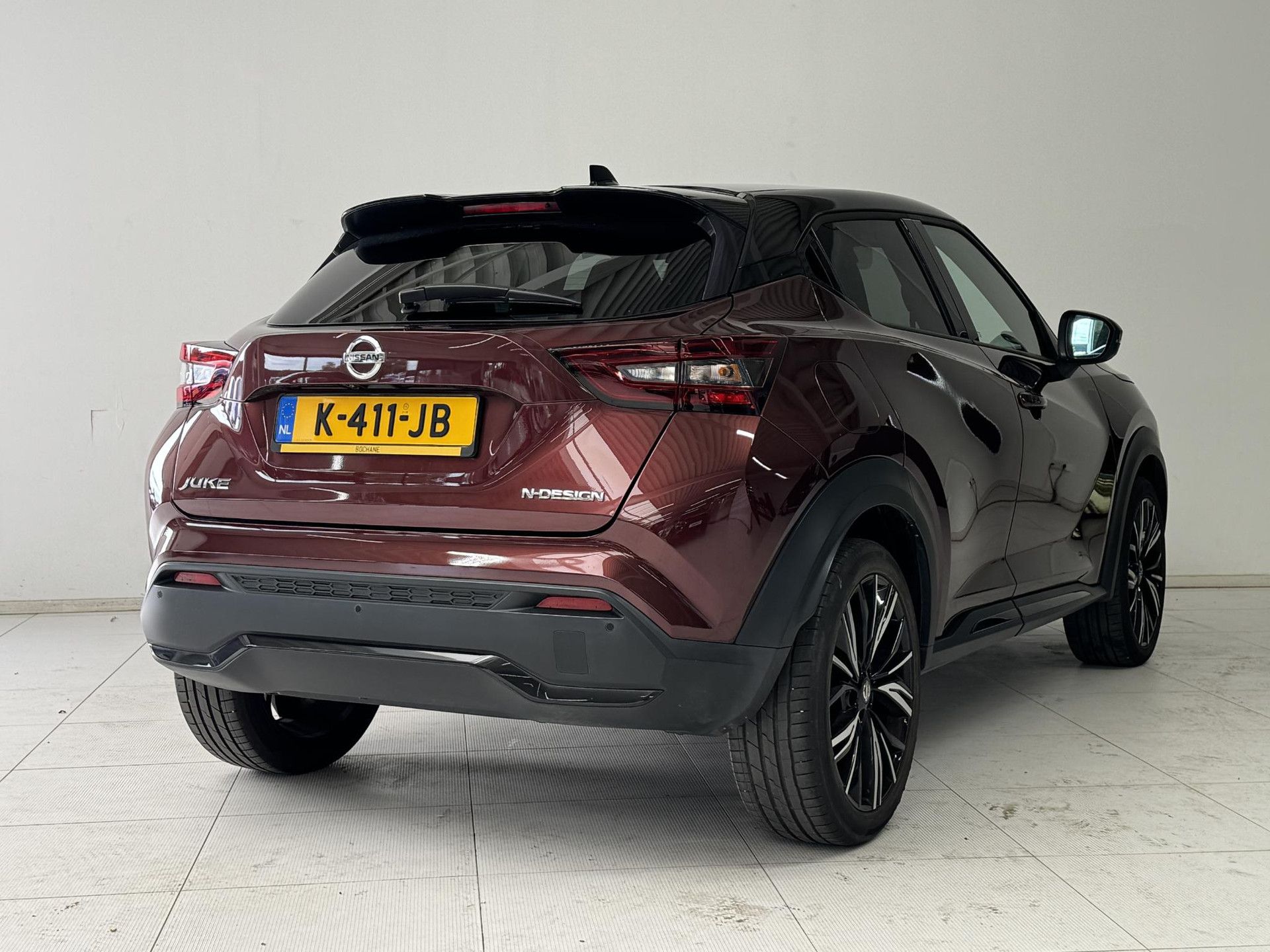 Nissan Juke met kenteken K-411-JB – achteraanzicht