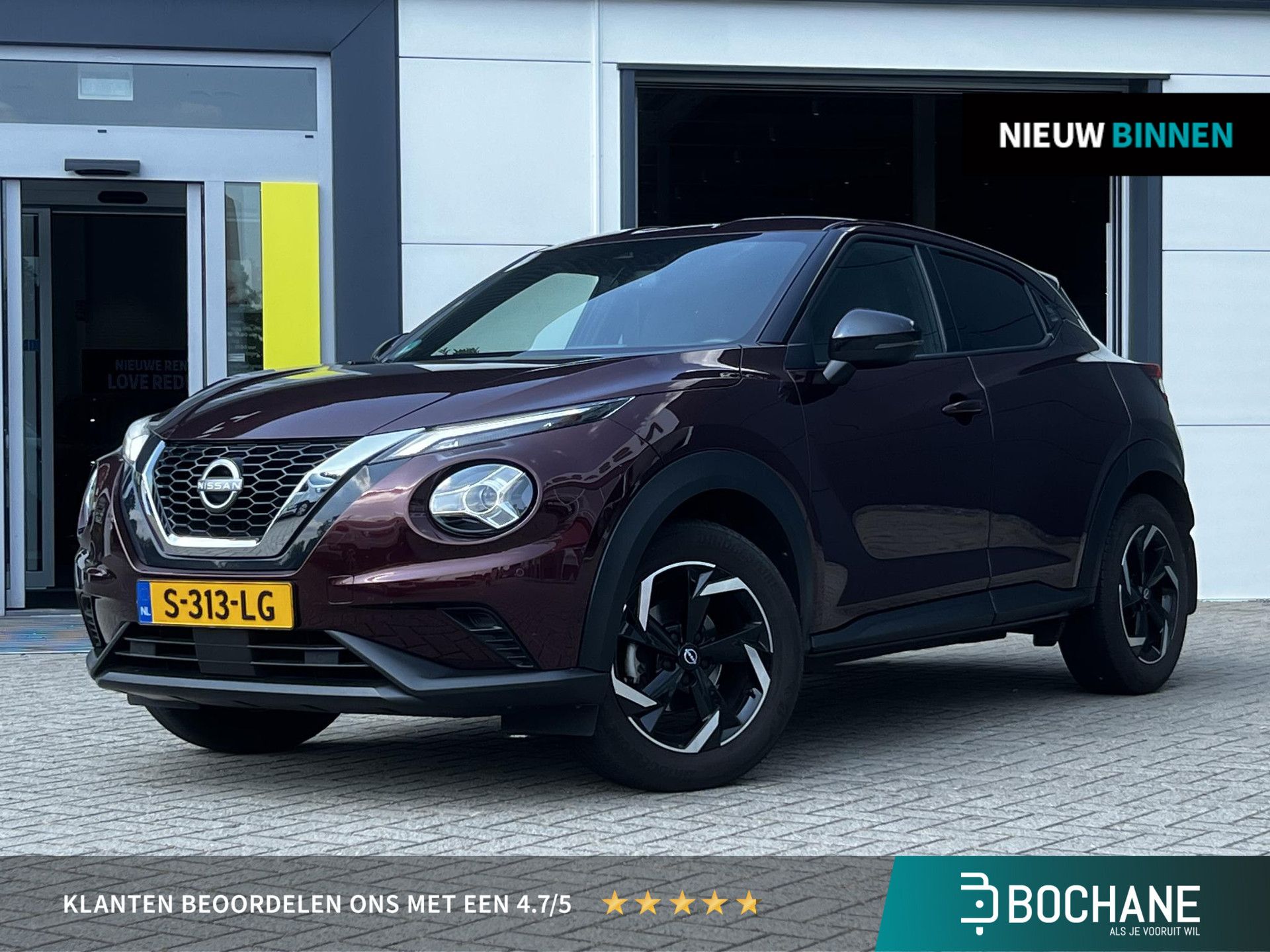 Nissan Juke met kenteken S-313-LG – vooraanzicht