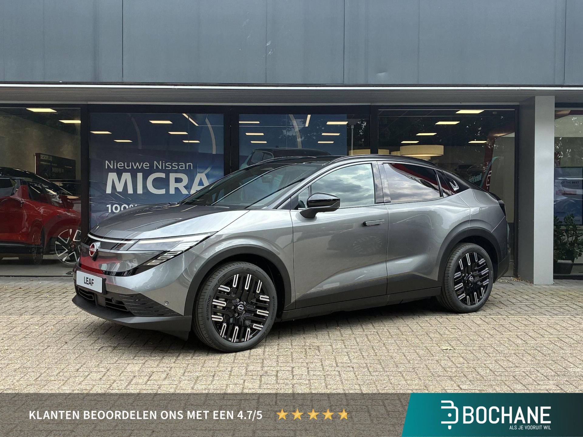 Nissan Leaf met kenteken KKS-47-L – vooraanzicht