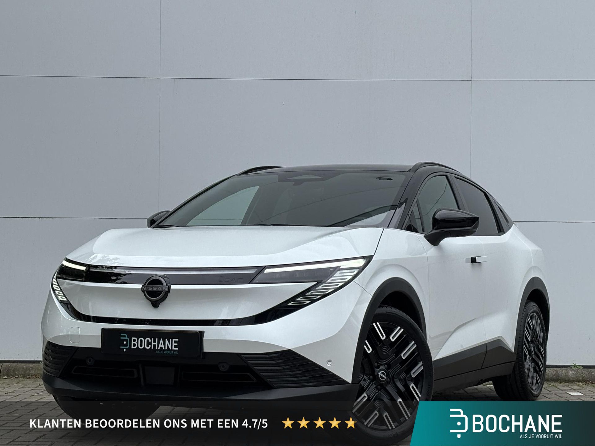 Nissan Leaf met kenteken KLT-65-S – vooraanzicht