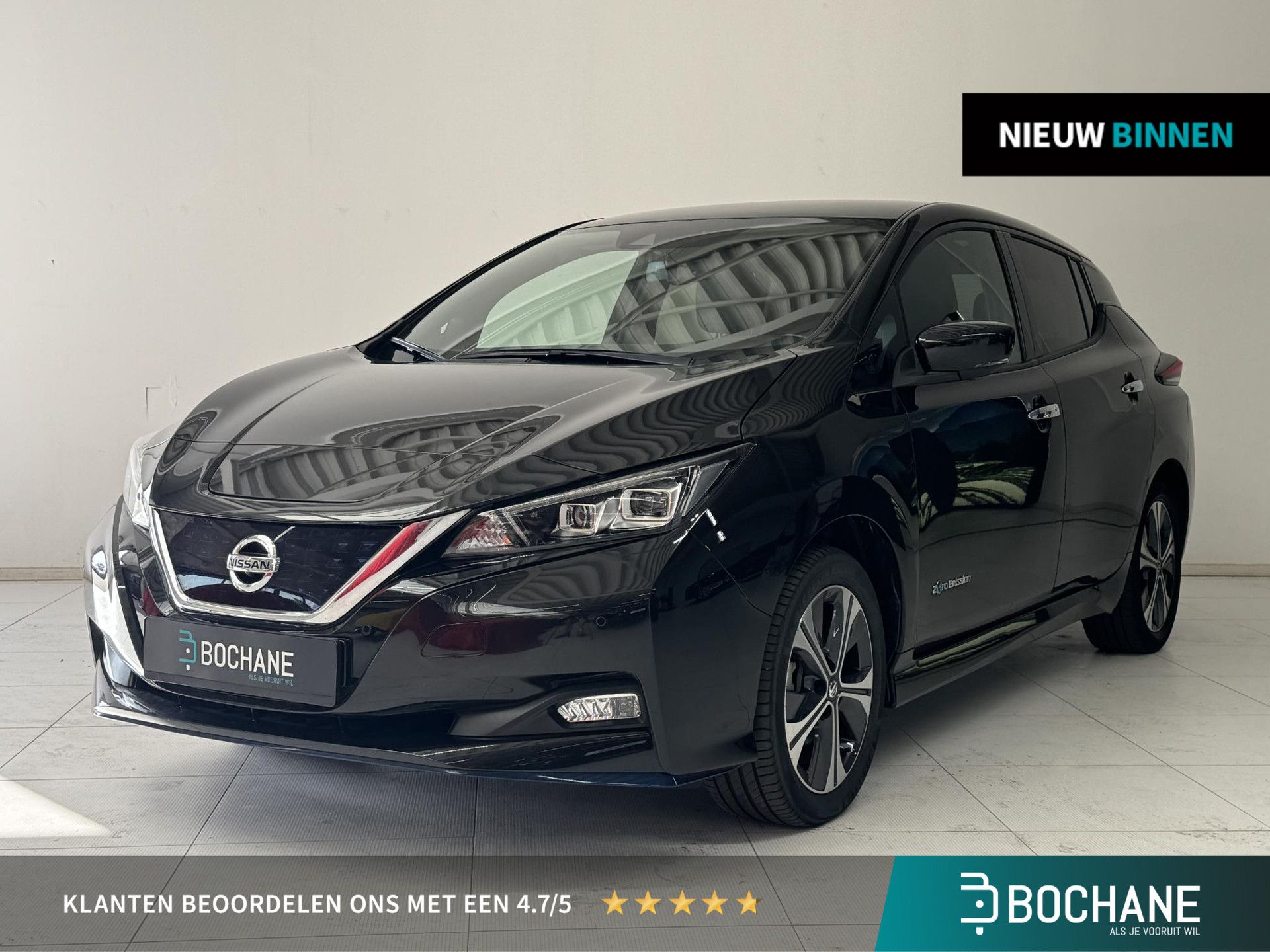 Nissan Leaf met kenteken L-245-HD – vooraanzicht