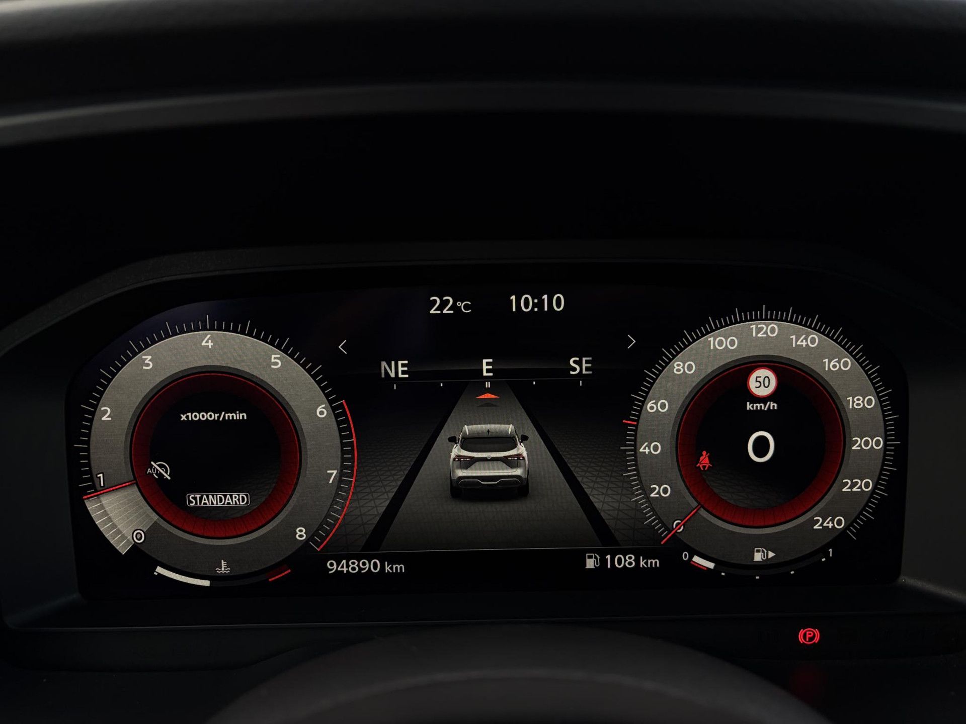 Nissan QASHQAI met kenteken N-665-JV – dashboard