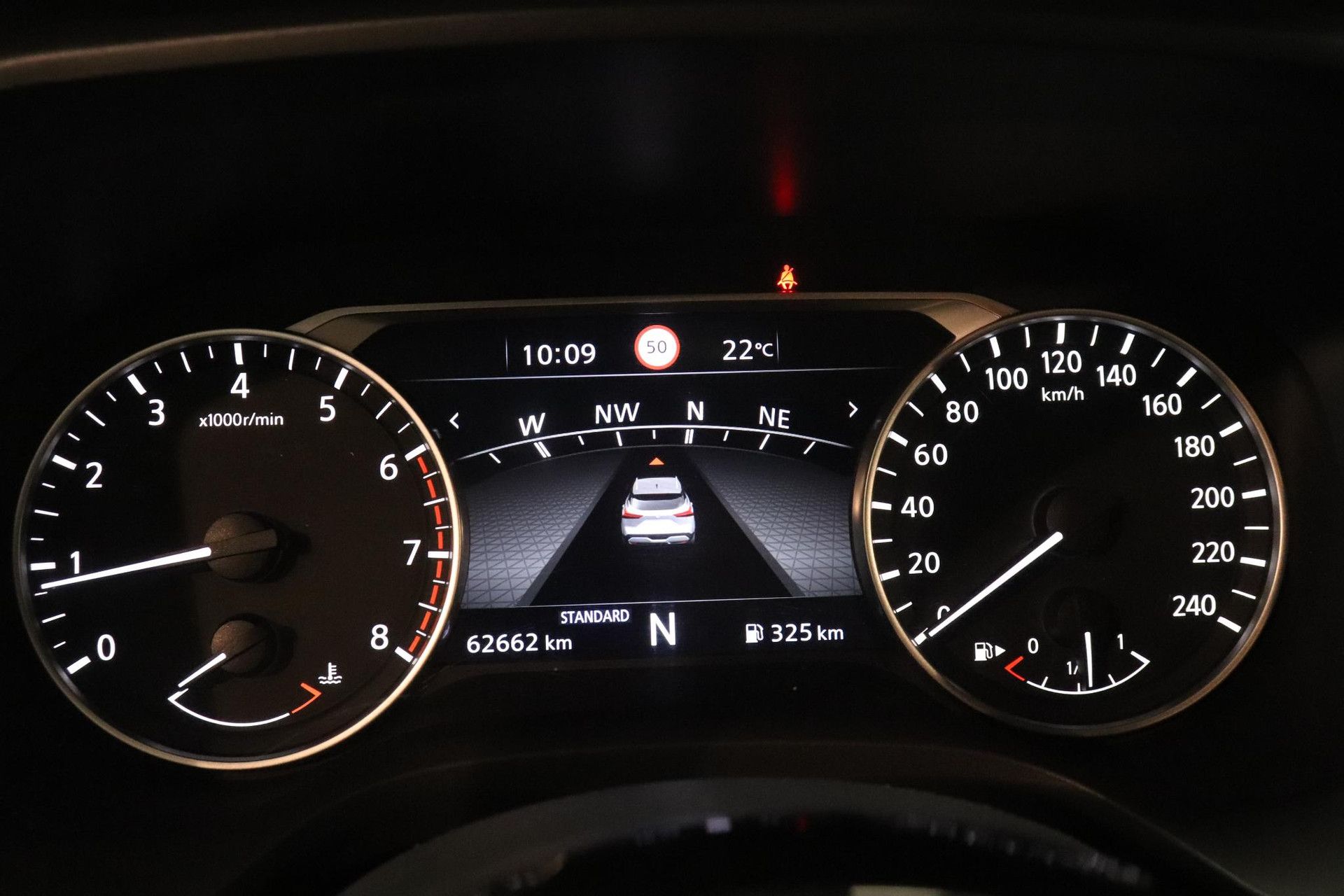 Nissan QASHQAI met kenteken P-749-JT – dashboard