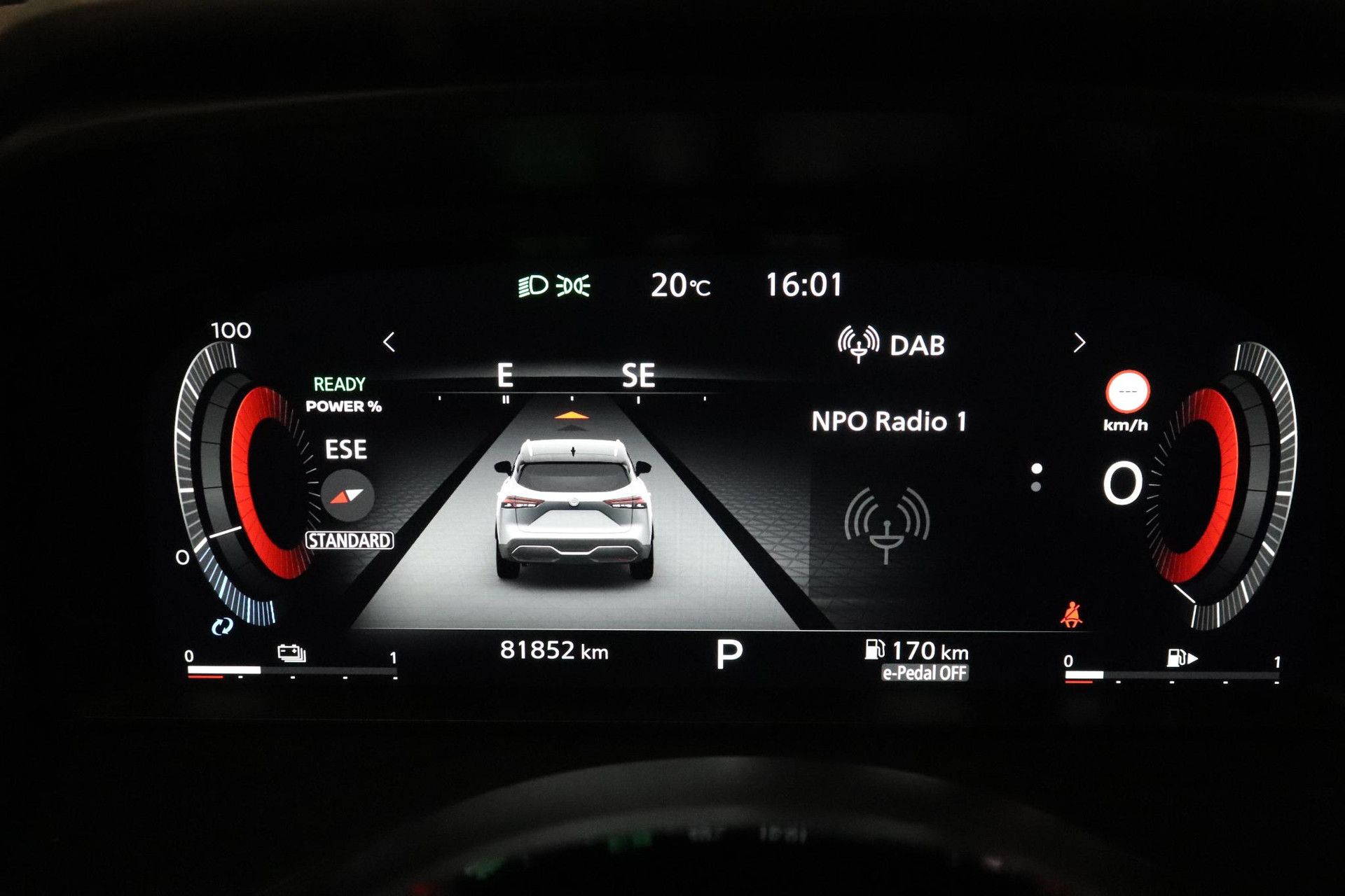 Nissan QASHQAI met kenteken S-361-KJ – dashboard