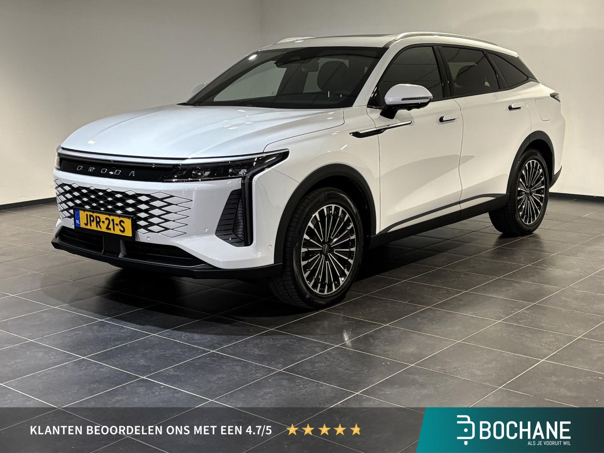 Omoda 9SHS met kenteken JPR-21-S – vooraanzicht