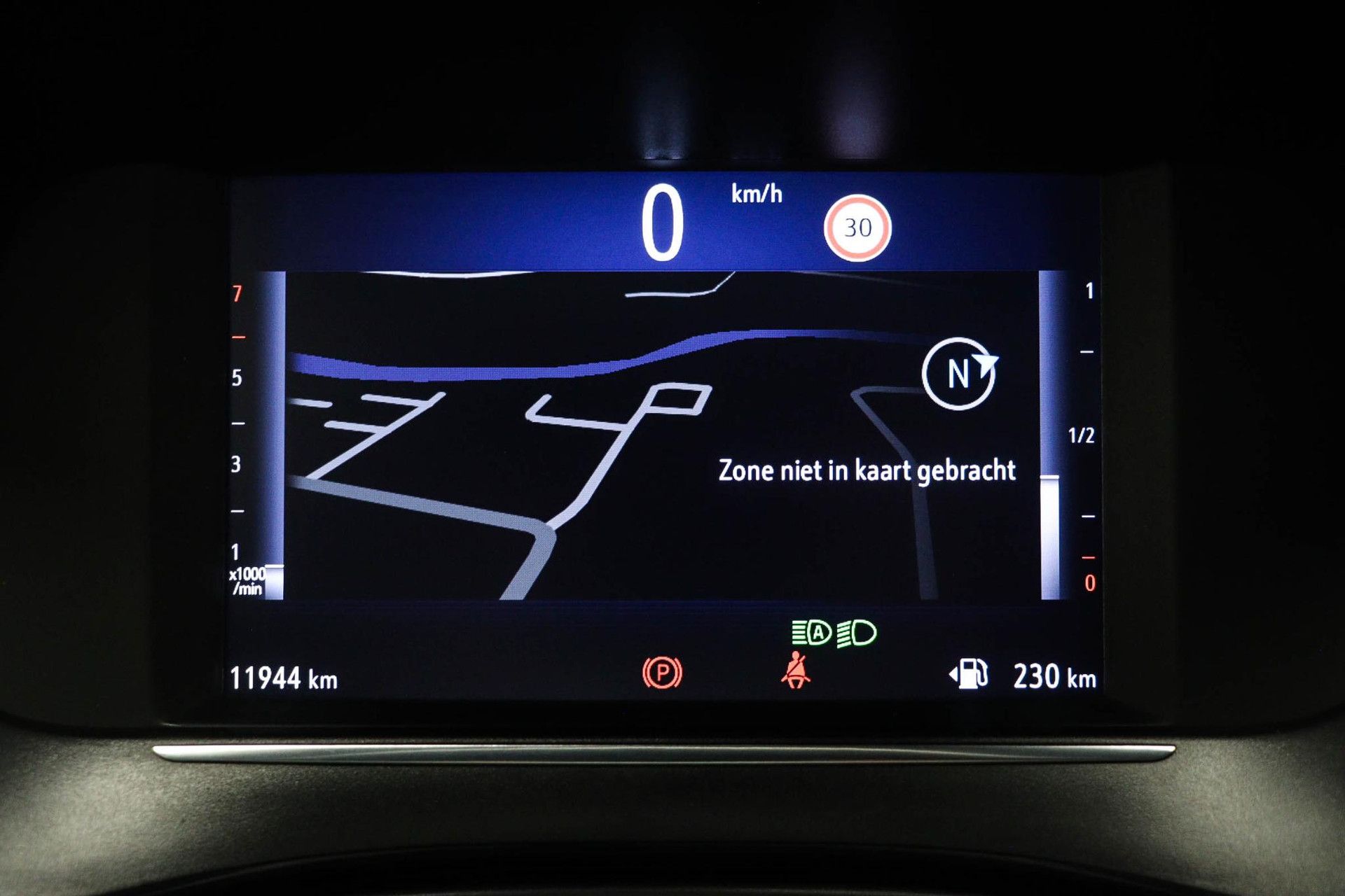 Opel Corsa met kenteken KPD-32-F – dashboard
