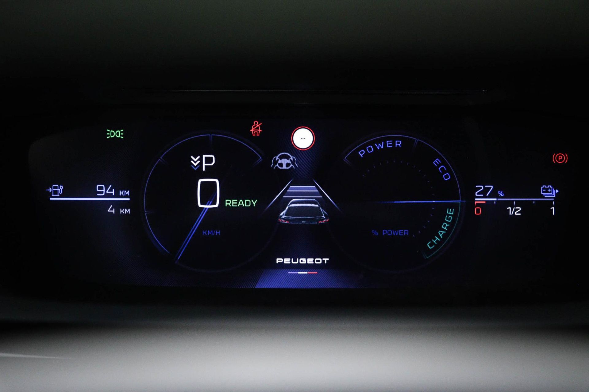 Peugeot 408 met kenteken KHP-50-N – dashboard