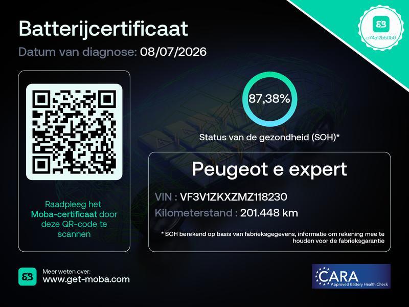 Peugeot e-Expert met kenteken VNR-39-T – detailfoto