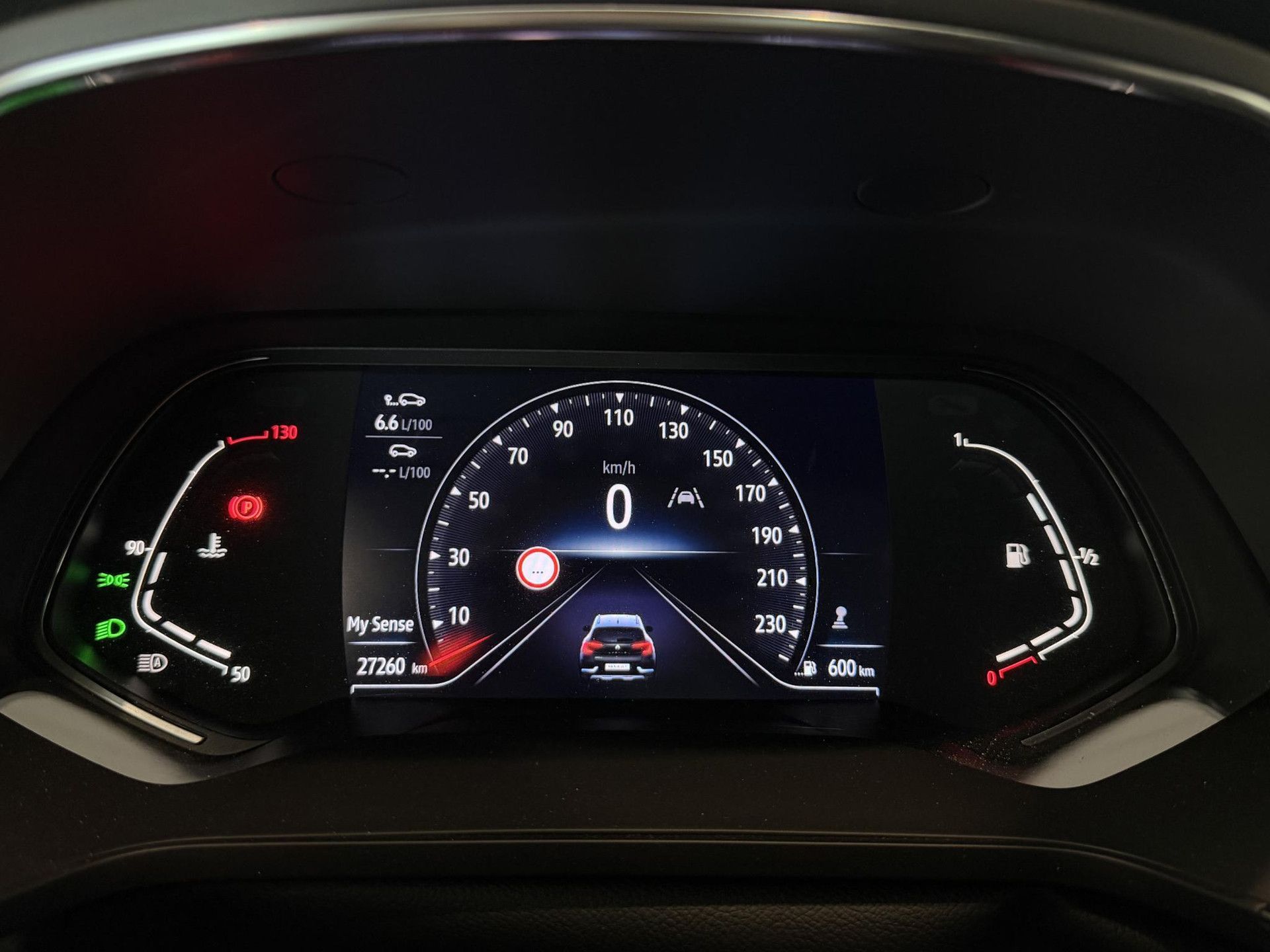 Renault Captur met kenteken K-578-DH – dashboard
