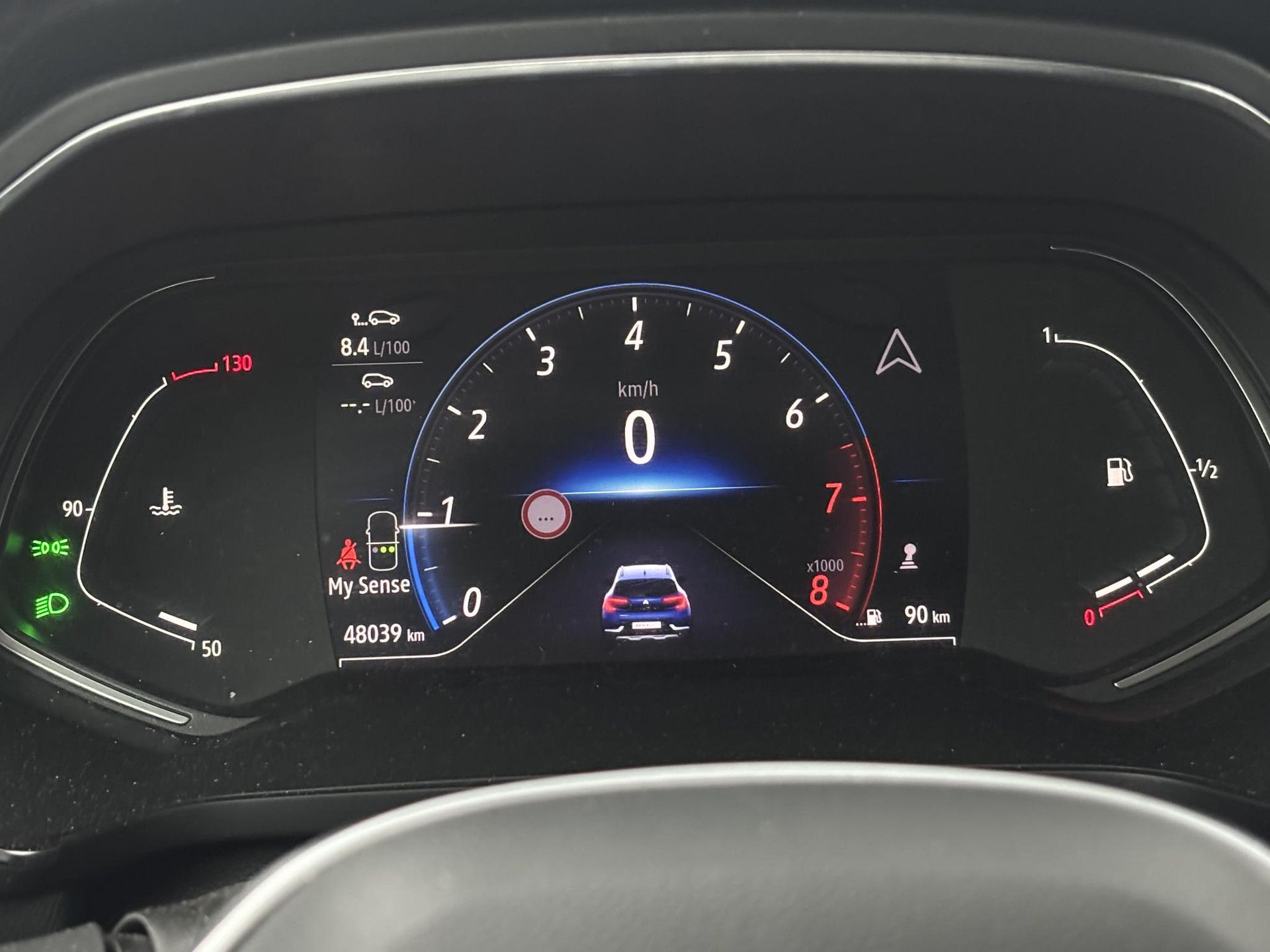Renault Captur met kenteken P-346-VZ – dashboard
