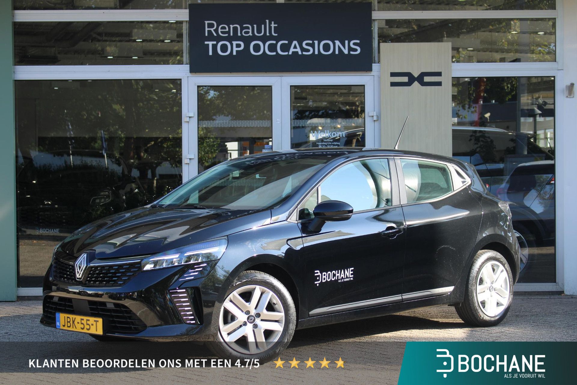 Renault Clio met kenteken JBK-55-T – vooraanzicht