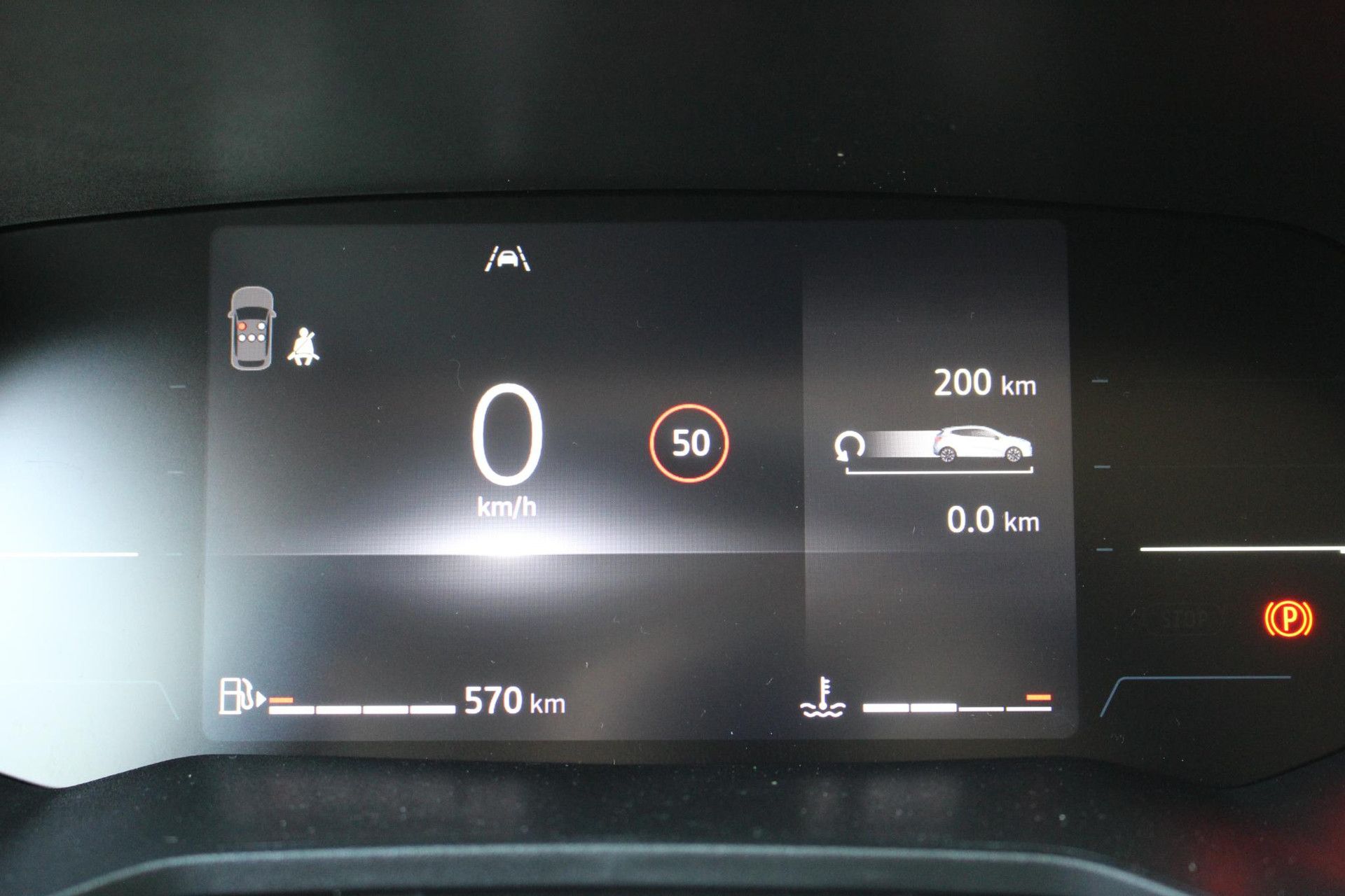 Renault Clio met kenteken JBK-55-T – dashboard