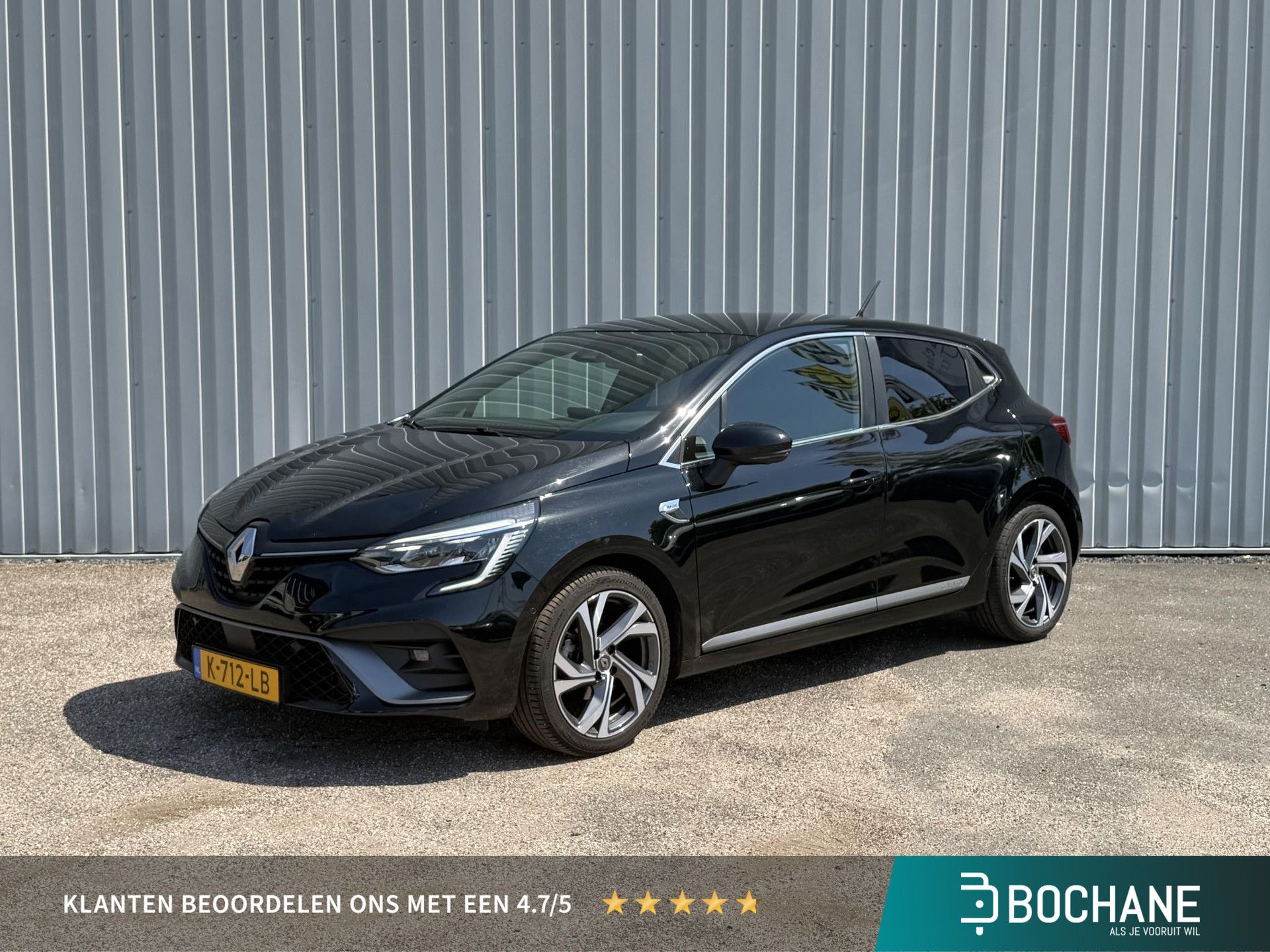Renault Clio met kenteken K-712-LB – vooraanzicht