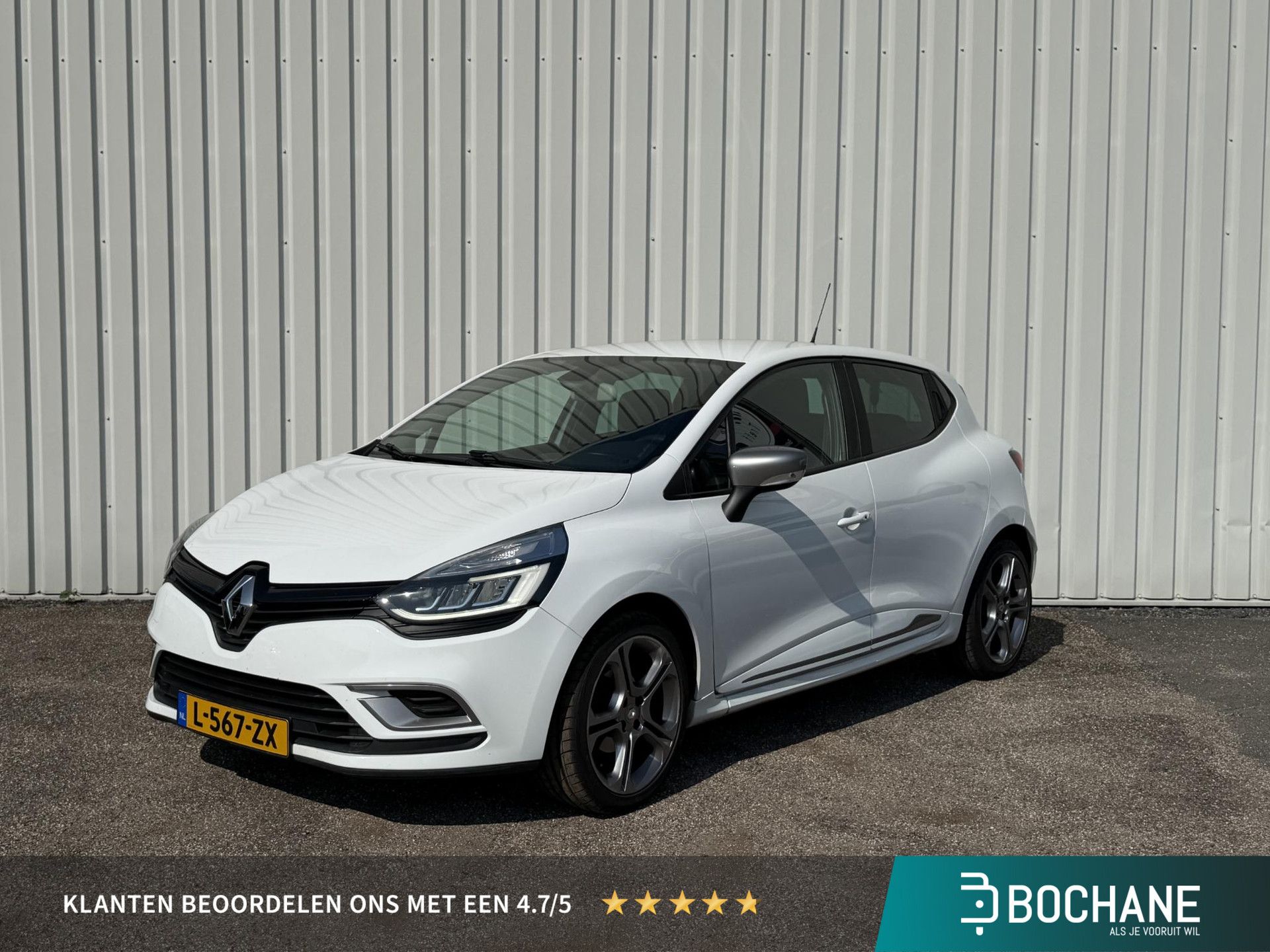 Renault Clio met kenteken L-567-ZX – vooraanzicht