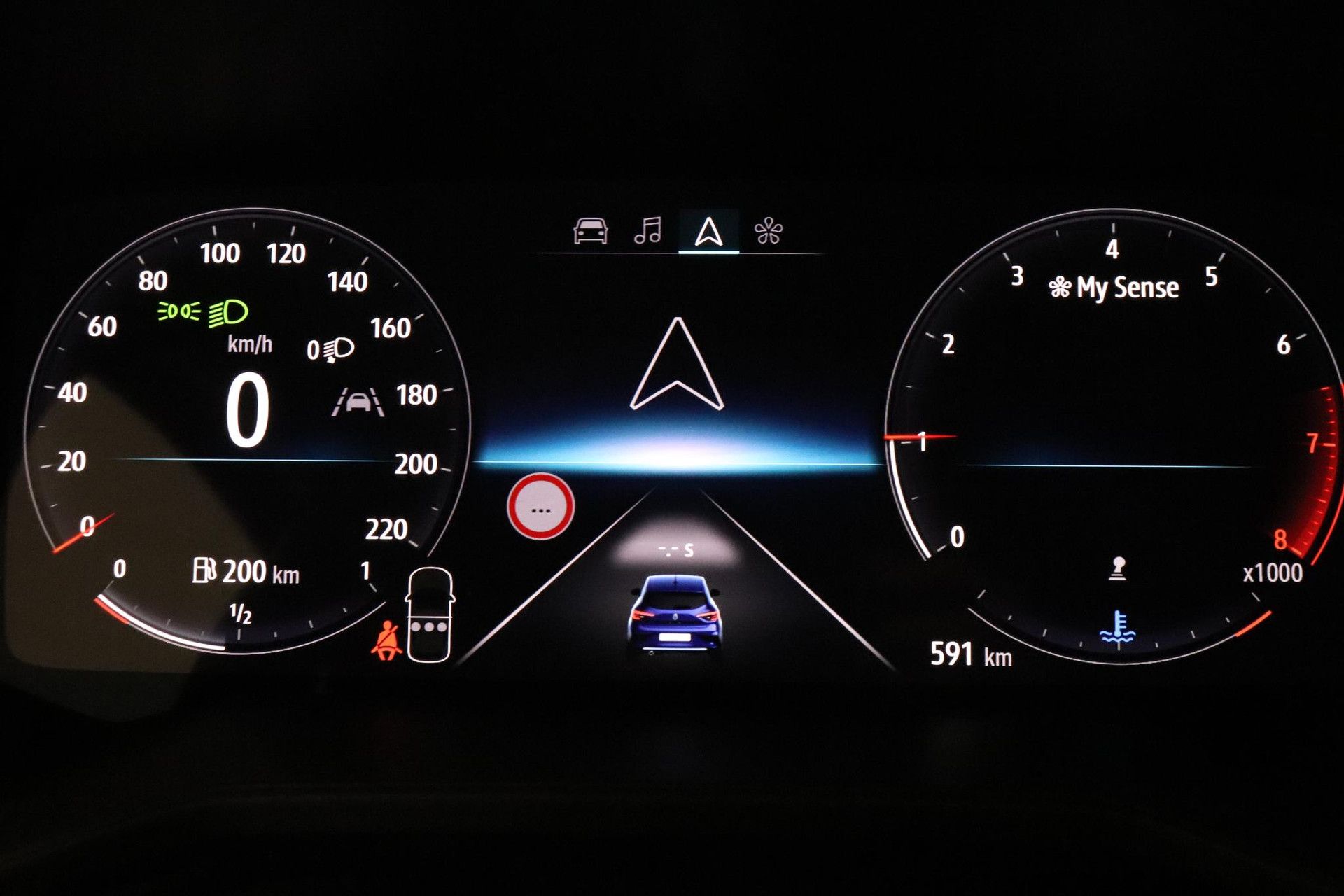 Renault Clio met kenteken X-246-SB – dashboard