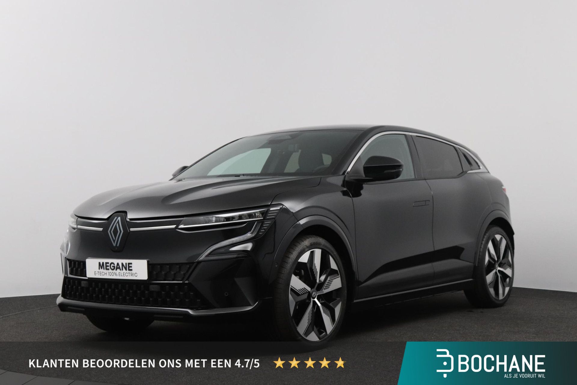 Renault MeganeE-Tech met kenteken HVF-30-K – vooraanzicht