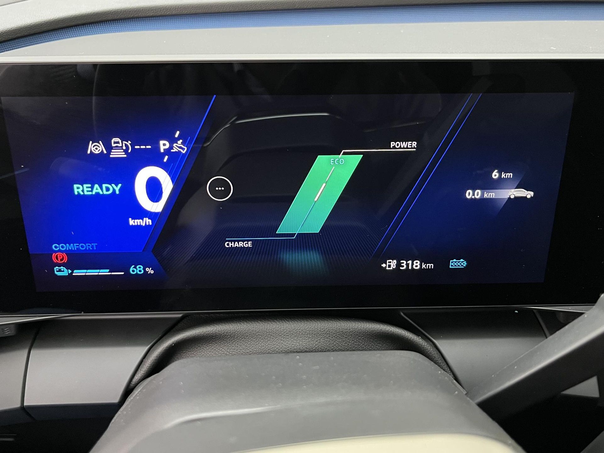 Renault MeganeE-Tech met kenteken KDX-89-X – dashboard
