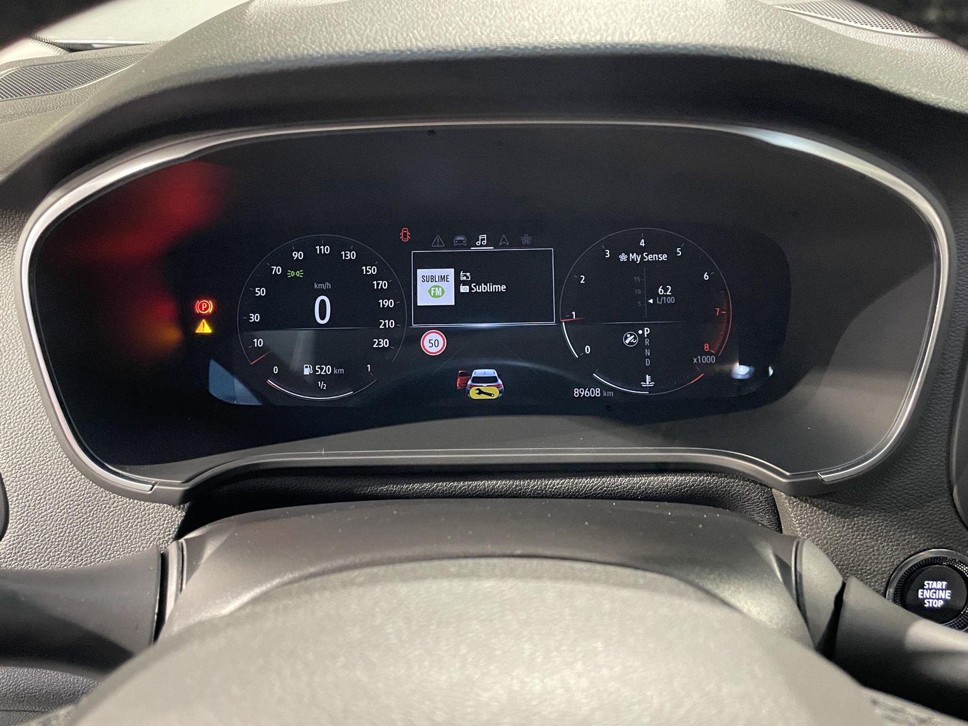 Renault MéganeEstate met kenteken T-250-HB – dashboard