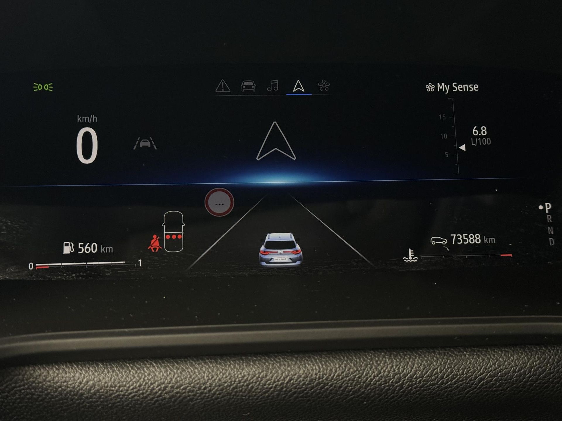 Renault MéganeEstate met kenteken T-600-FP – dashboard
