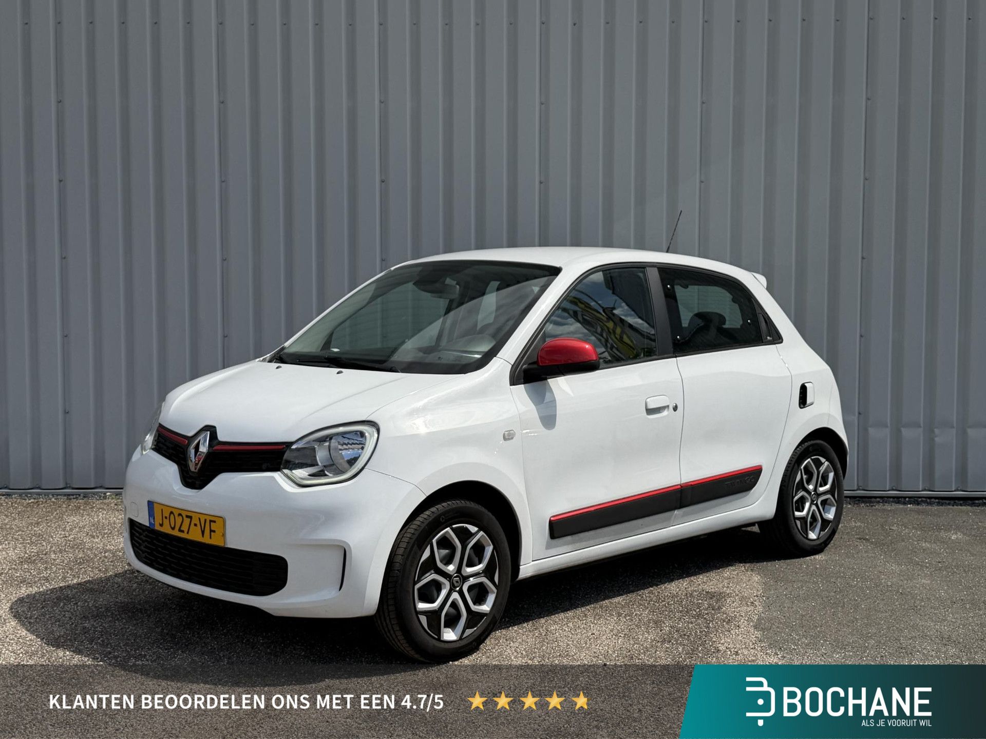 Renault Twingo met kenteken J-027-VF – vooraanzicht
